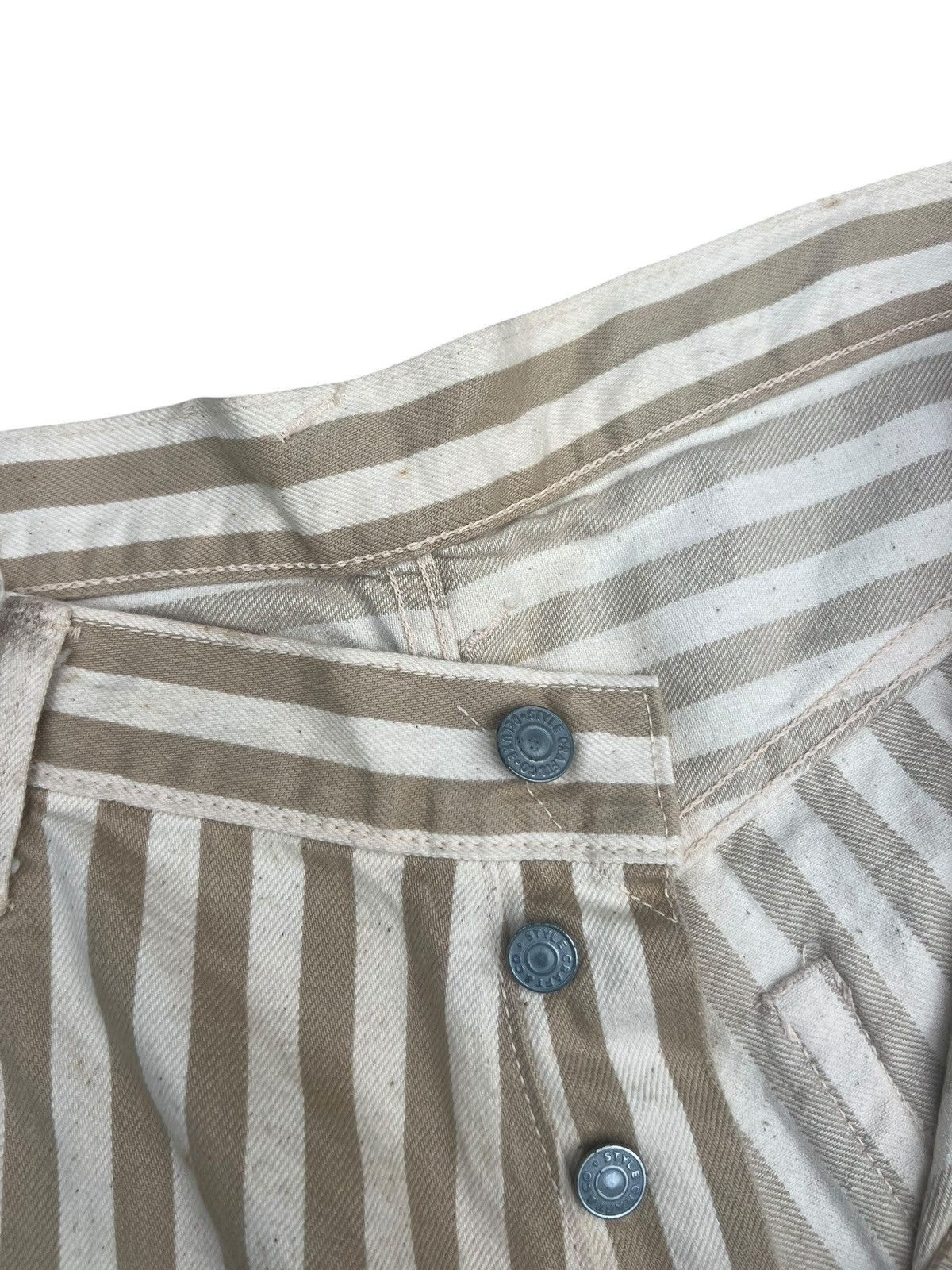 Evisu Dirty Stains Denim Vintage Evisu Stripes Selvedge Short Pant Size US 36 / EU 52 - 7 Thumbnail