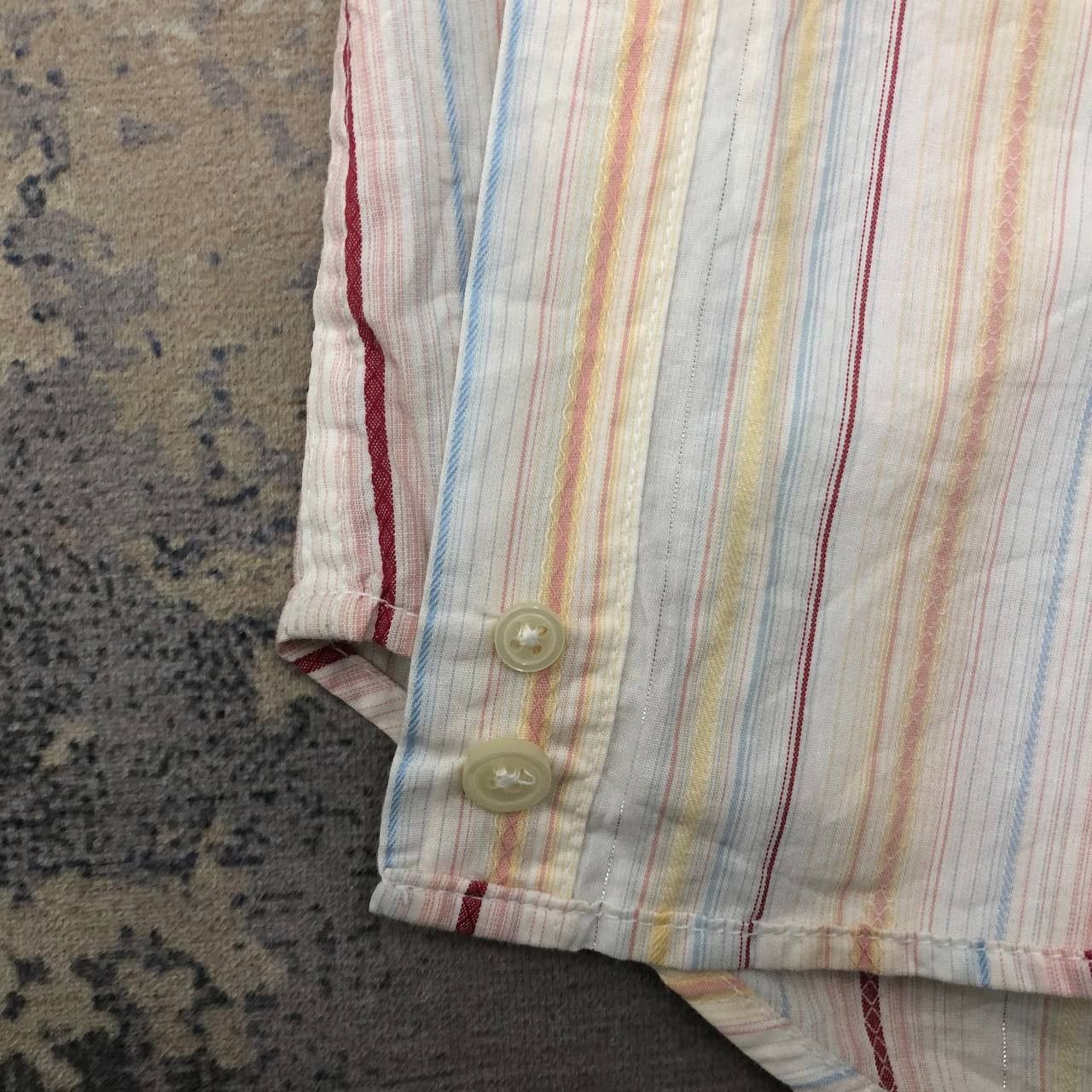 Takeo Kikuchi T481 TAKEO KIKUCHI STRIPED SHIRTS Size US L / EU 52-54 / 3 - 7 Thumbnail