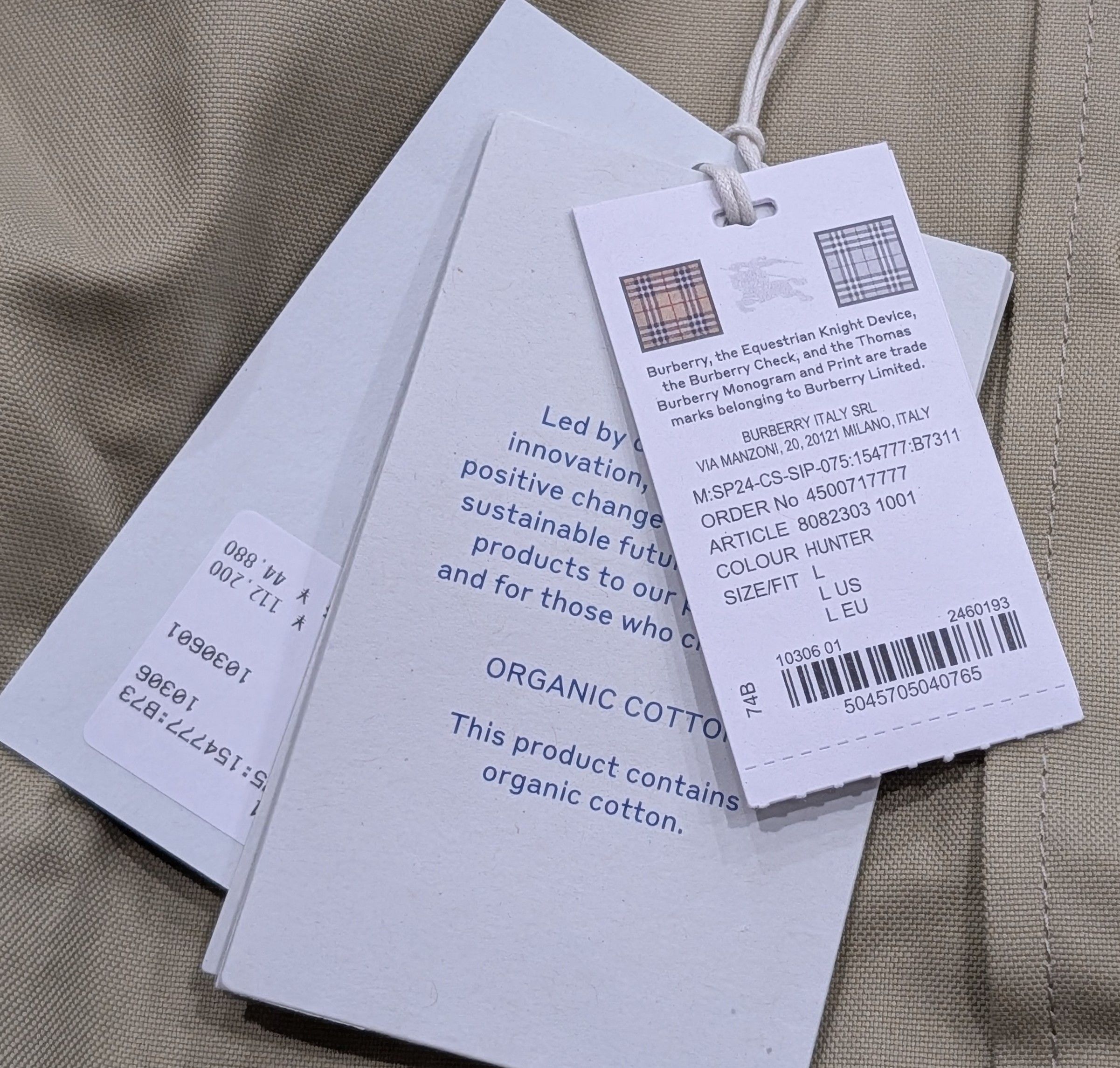 Burberry BURBERRY Cotton Oxford EKD Logo Button Up Shirt Hunter Large Size US L / EU 52-54 / 3 - 8 Thumbnail