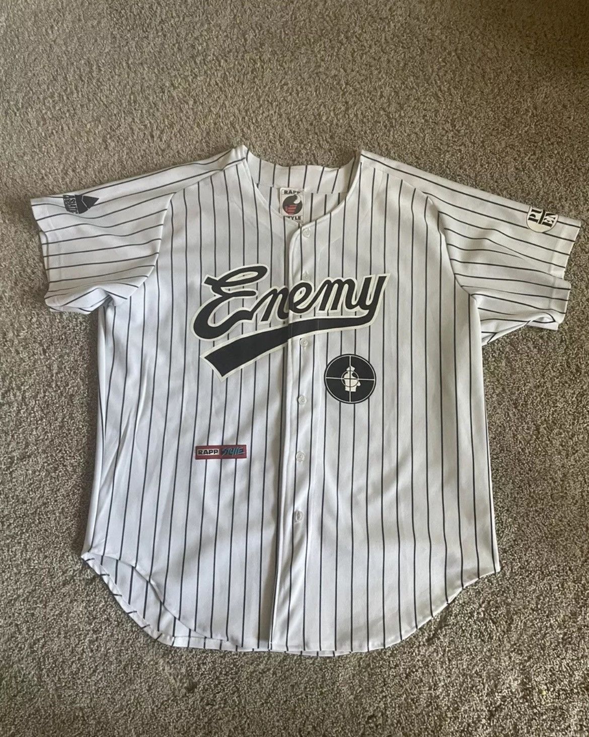 Rap Tees RARE 90’s public enemy rapp style baseball jersey asiatic Size US L / EU 52-54 / 3 - 1 Thumbnail