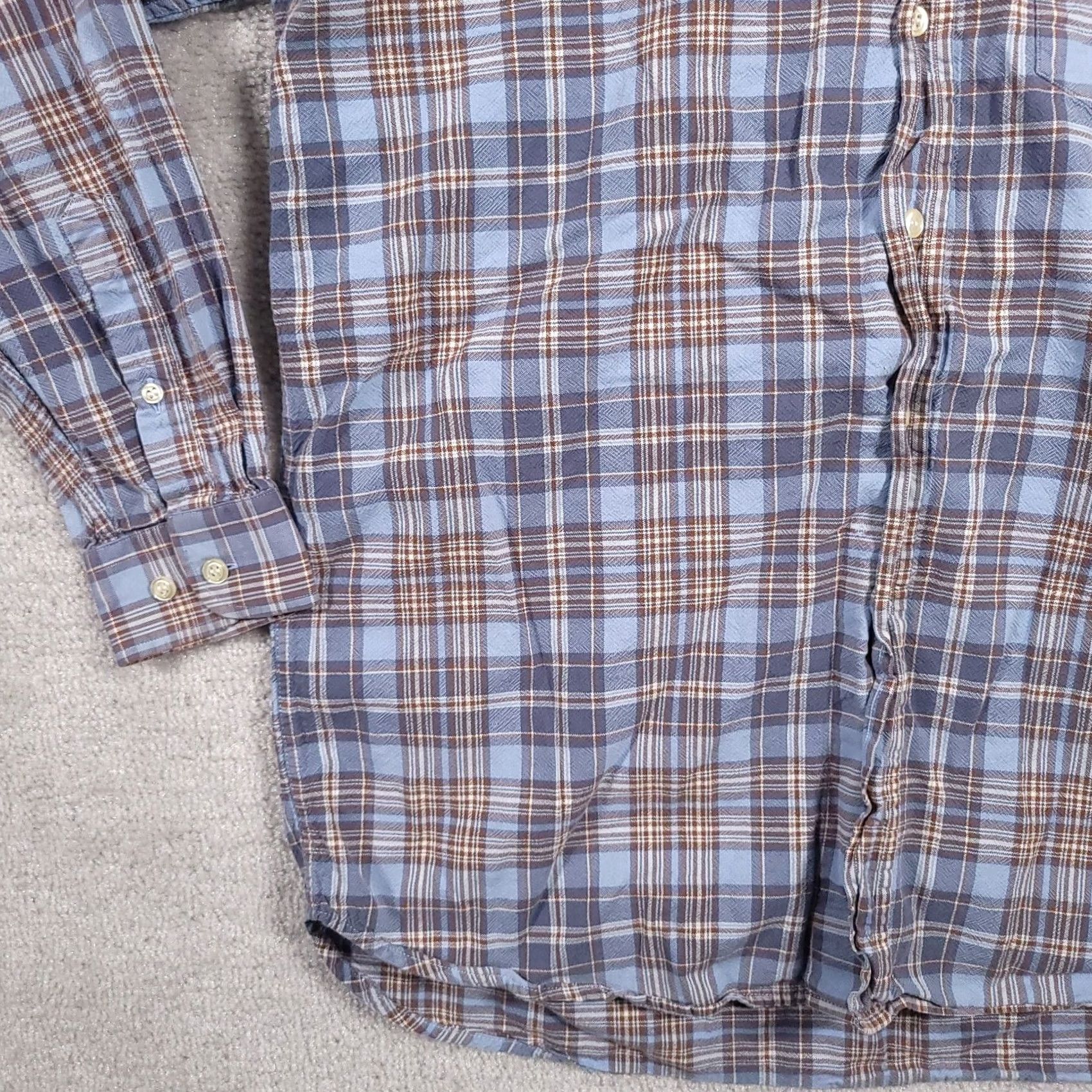 Vintage VINTAGE BlueStream Outdoors Plaid Long Sleeve Fishing Shirt Mens L Blue Button Up Size US L / EU 52-54 / 3 - 5 Thumbnail