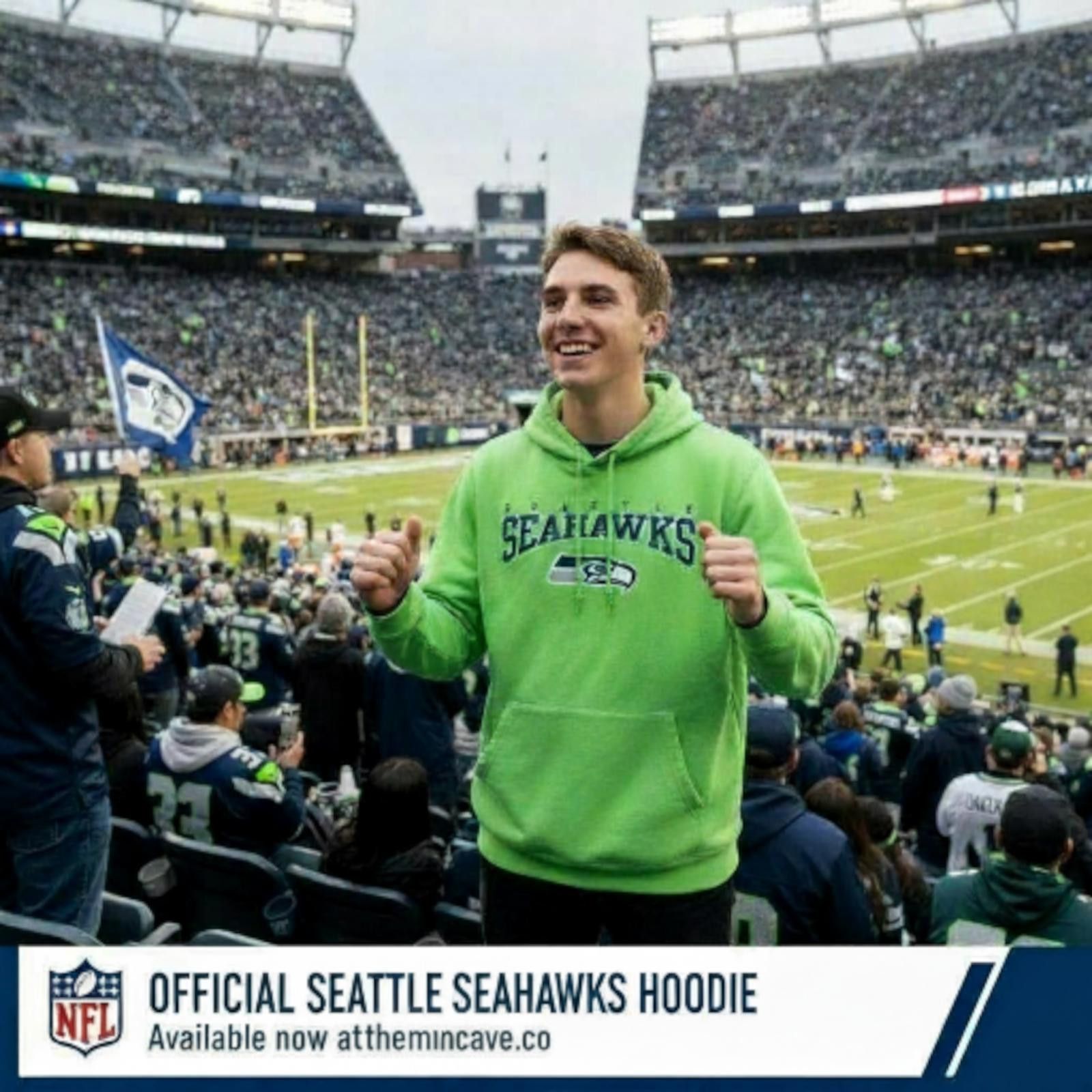 NFL Official NFL Seattle Seahawks Youth Hoodie Size XL Size US XL / EU 56 / 4 - 1 Thumbnail