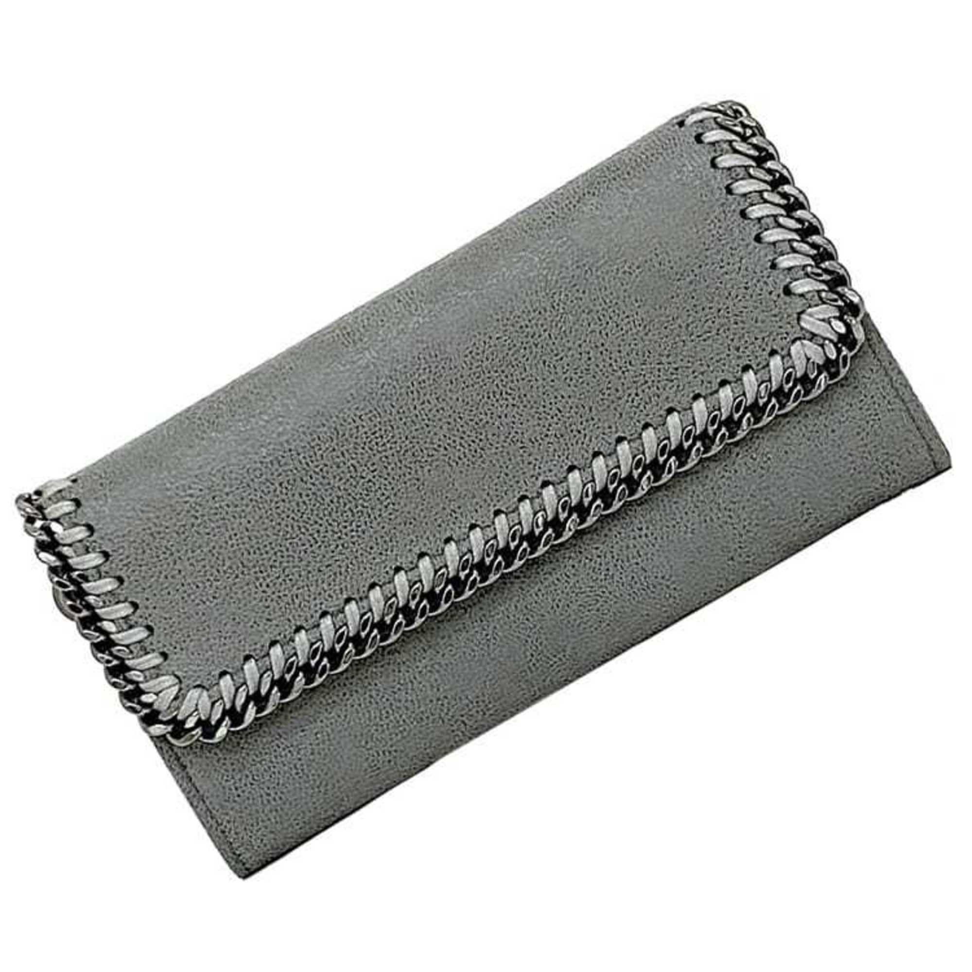 Stella McCartney Stella McCartney Bi-fold Long Wallet ec-22873 Grey Falabella 430999 W9132 SP20 PVC STELLA McCARTNEY Chain Flap Women's Size ONE SIZE - 1 Thumbnail