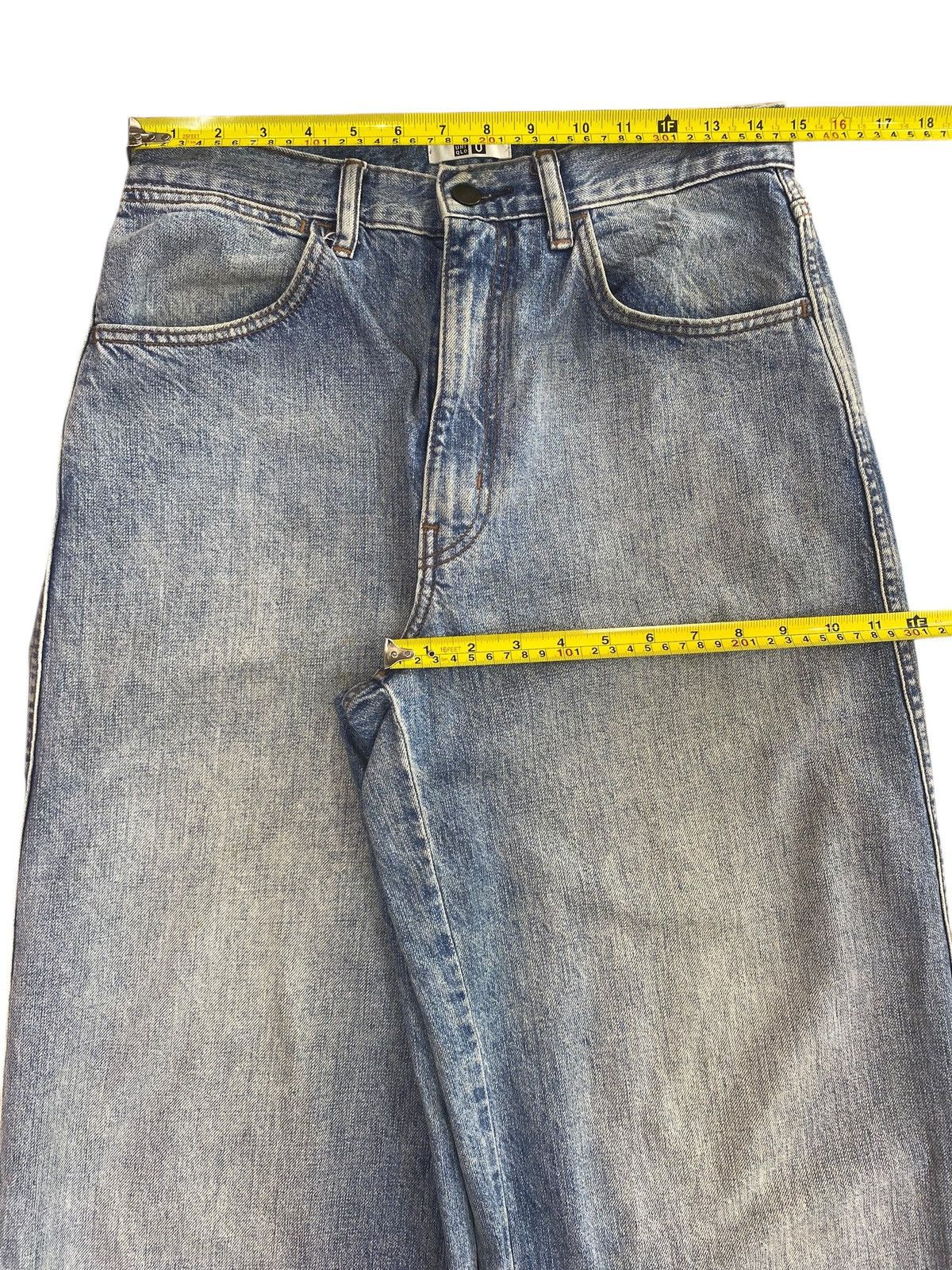 Uniqlo Uniqlo Faded Blue Wash Style Baggy Jeans Size US 30 / EU 46 - 5 Thumbnail
