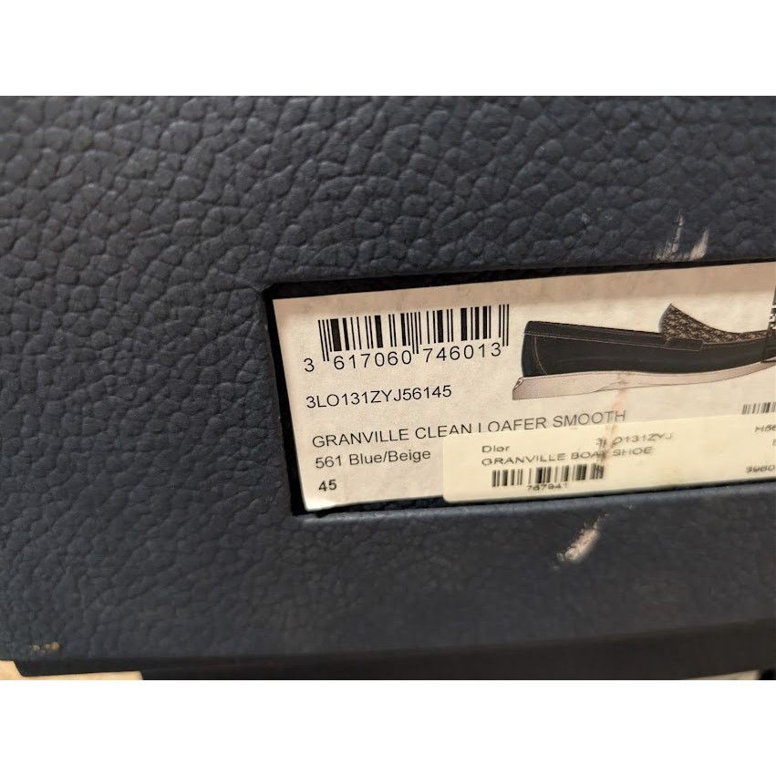 Dior o1rshd1 Granville Clean Smooth Loafer Boots in Blue / Beige Size US 12 / EU 45 - 24 Thumbnail