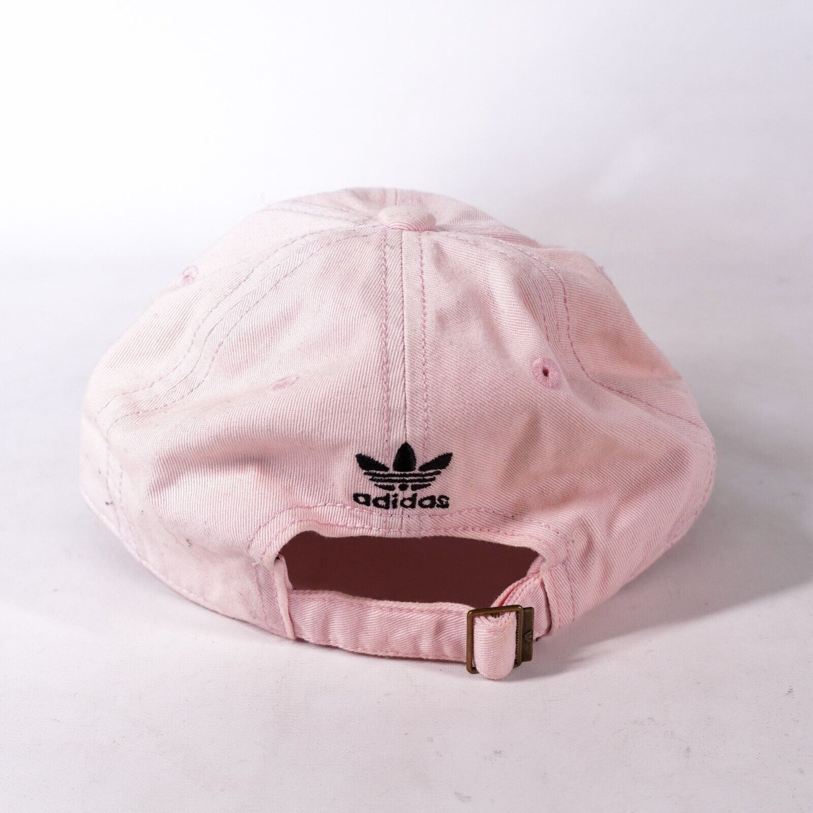 Adidas Adidas Logo Baseball Hat Adjustable Buckle Strap Cap Pink Size ONE SIZE - 3 Thumbnail