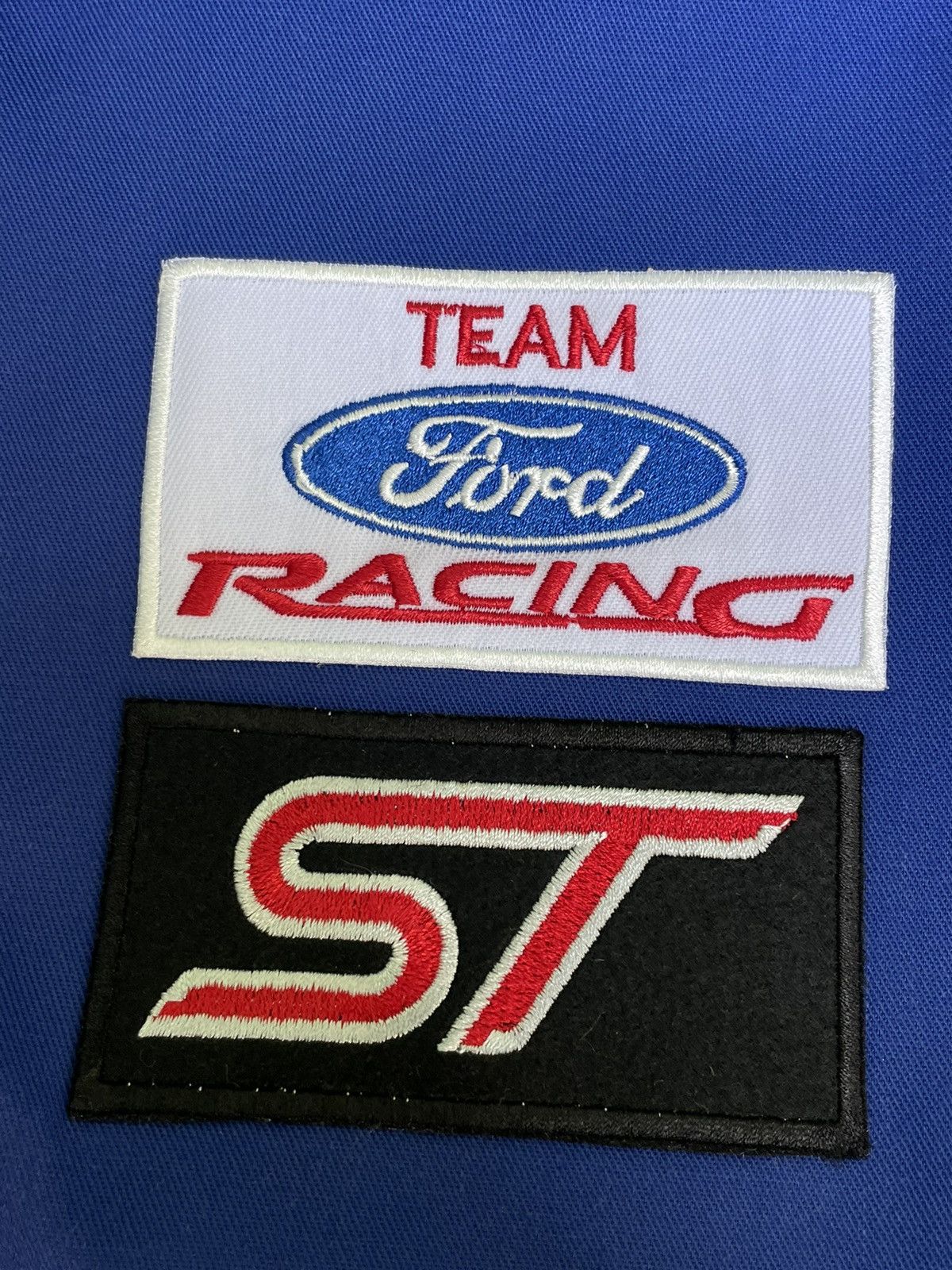 Ford Vintage Ford ST Racing Bomber Jacket 00’s Blue RARE Size US XL / EU 56 / 4 - 4 Thumbnail