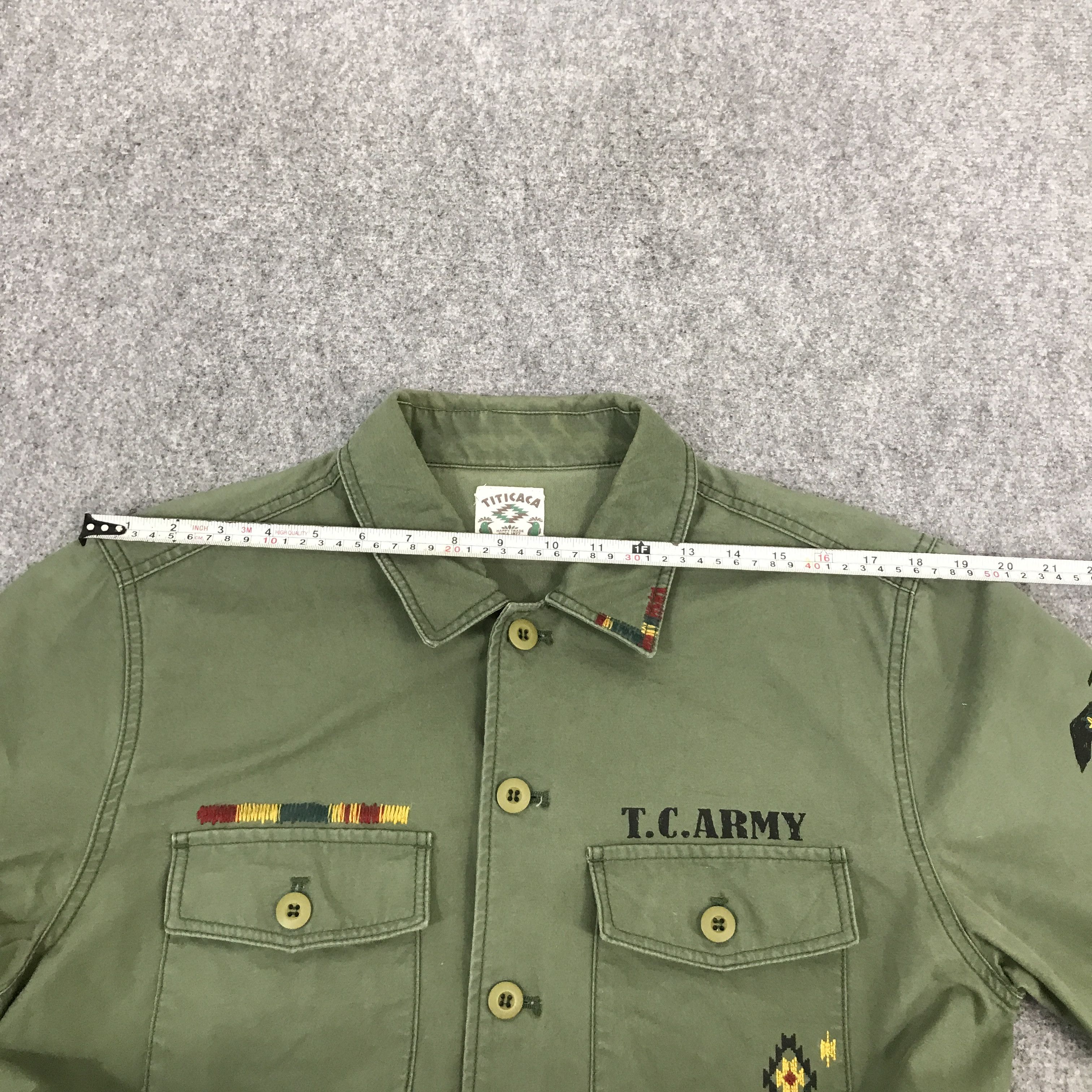 Japanese Brand Vtg titicaca green design og107 style jacket Size US L / EU 52-54 / 3 - 8 Thumbnail