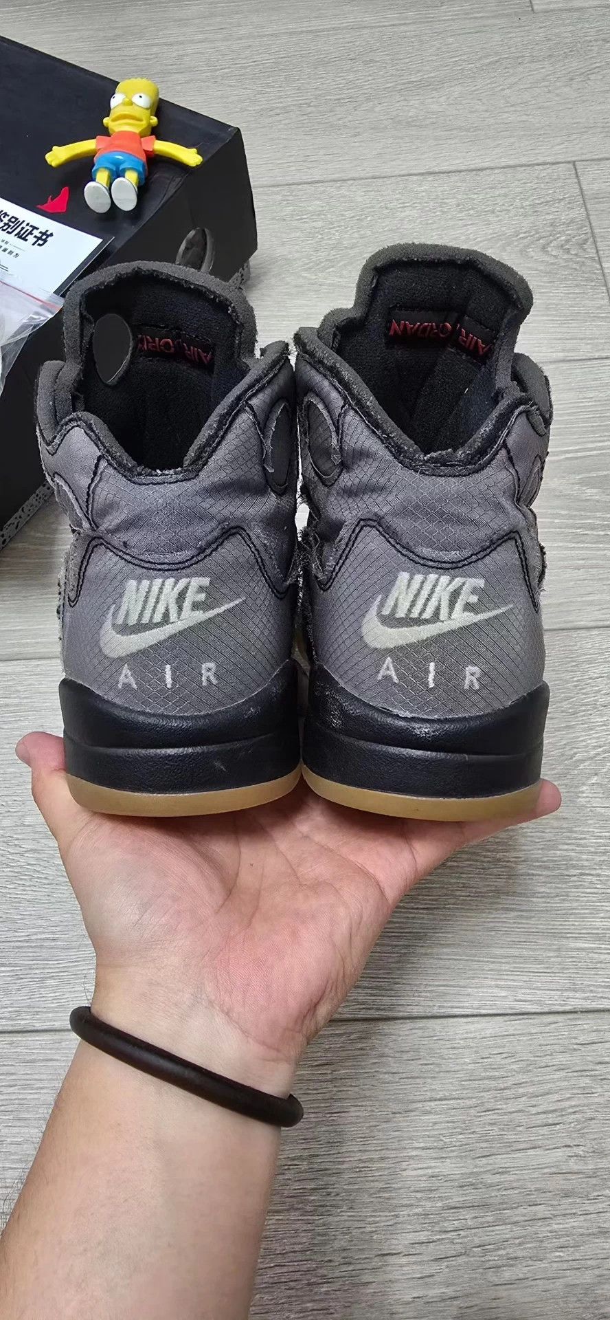 Nike Air Jordan 5 Black Wings US9 OG Box Missing Black Aglet Exc Size US 8 / EU 41 - 6 Thumbnail