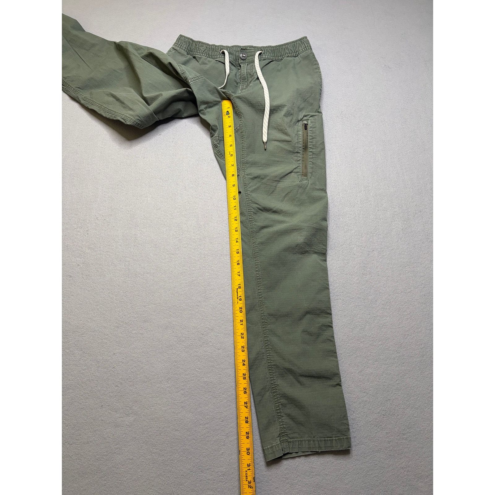 Vuori Vuori Men’s Small Green Ripstop Jogger Pants Drawstring Size US 26 / EU 42 - 6 Thumbnail