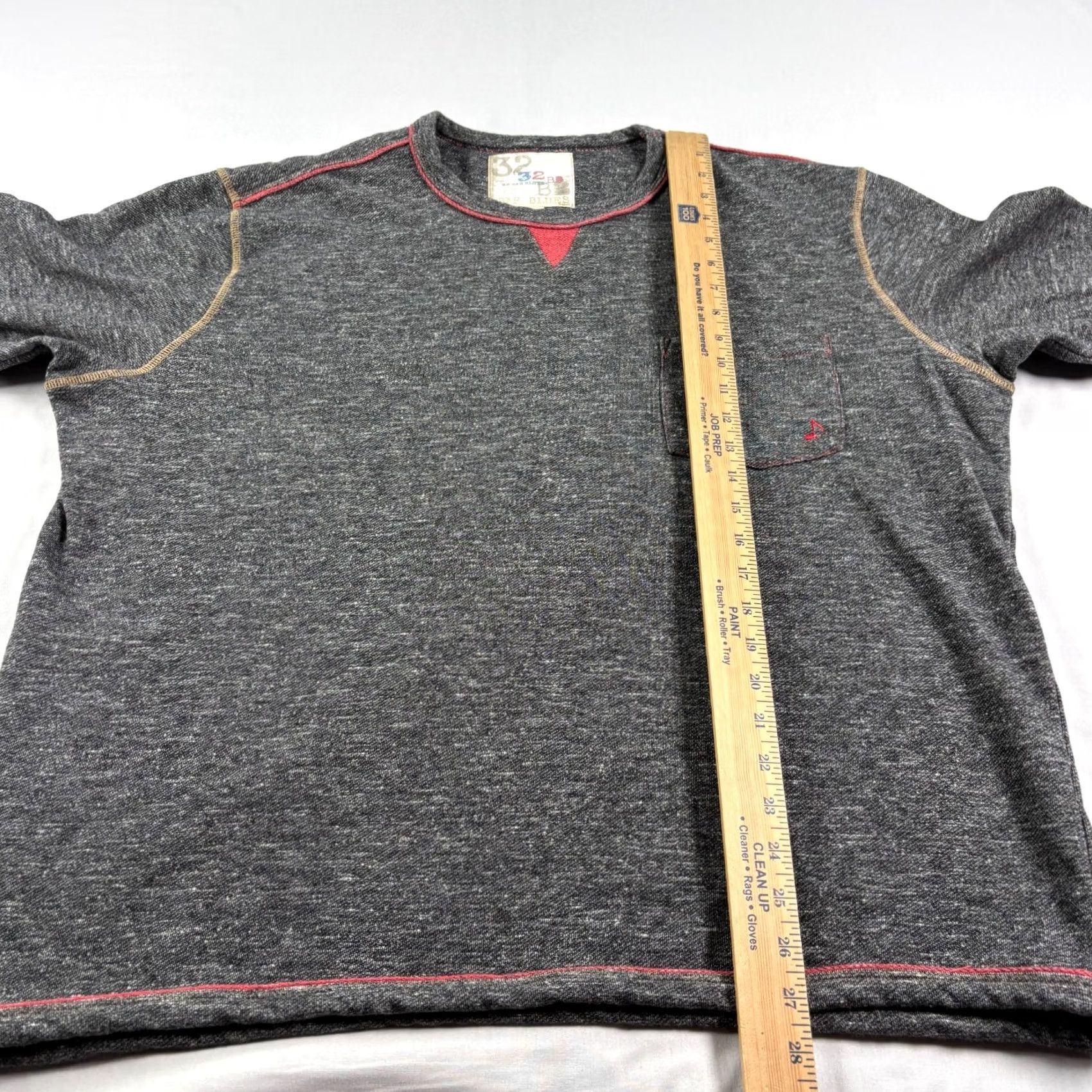 Vintage 32 Bar Blues Pullover Sweater Mens 2XL Gray Cotton Crew Neck Pockets Logo 32 Bar Blues Shirt Sweater Mens Regular Knit Pullover Gray 2XL Size US XXL / EU 58 / 5 - 5 Thumbnail