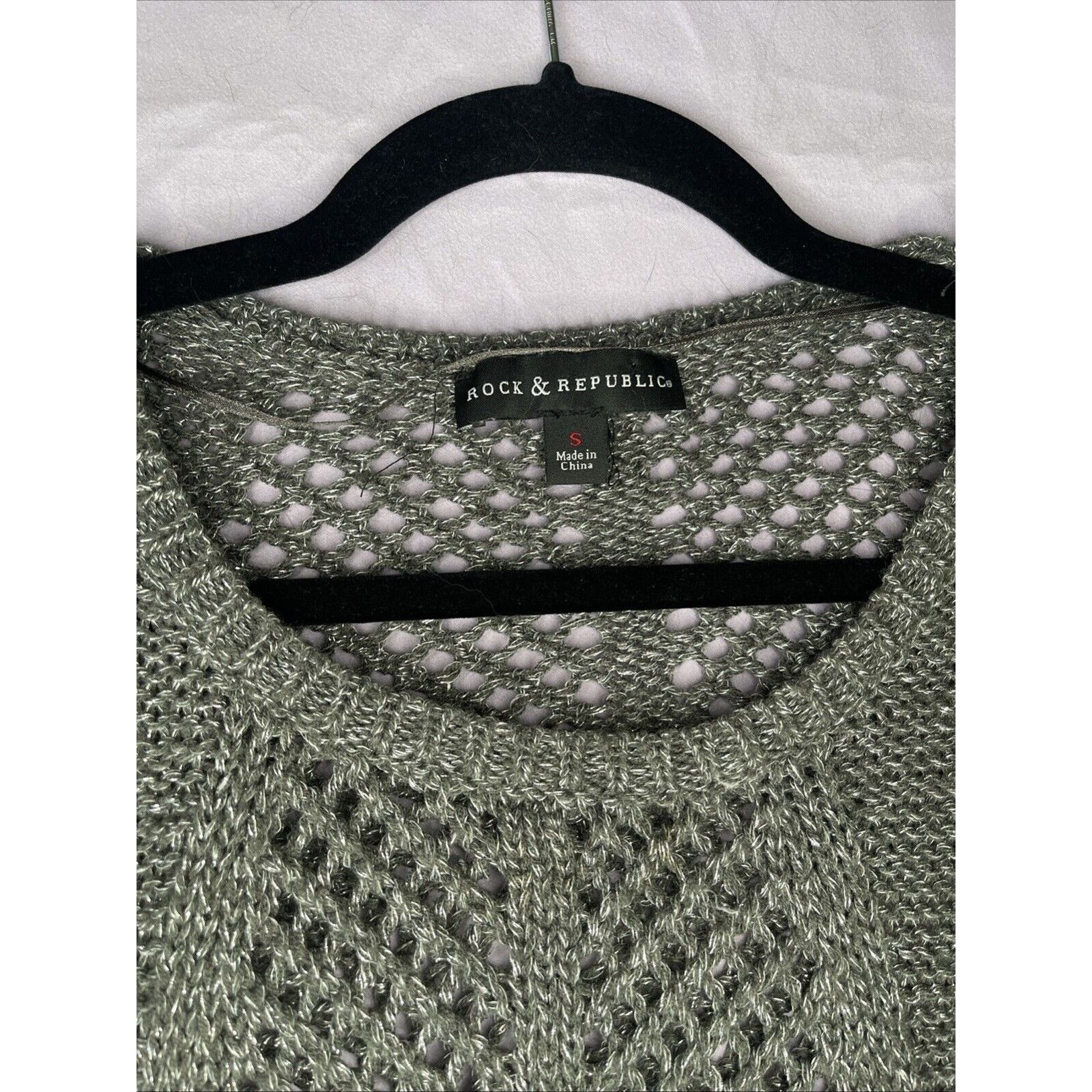 Rock & Republic Rock & Republic Womens Metallic Thread Sweater Large Size S / US 4 / IT 40 - 2 Thumbnail