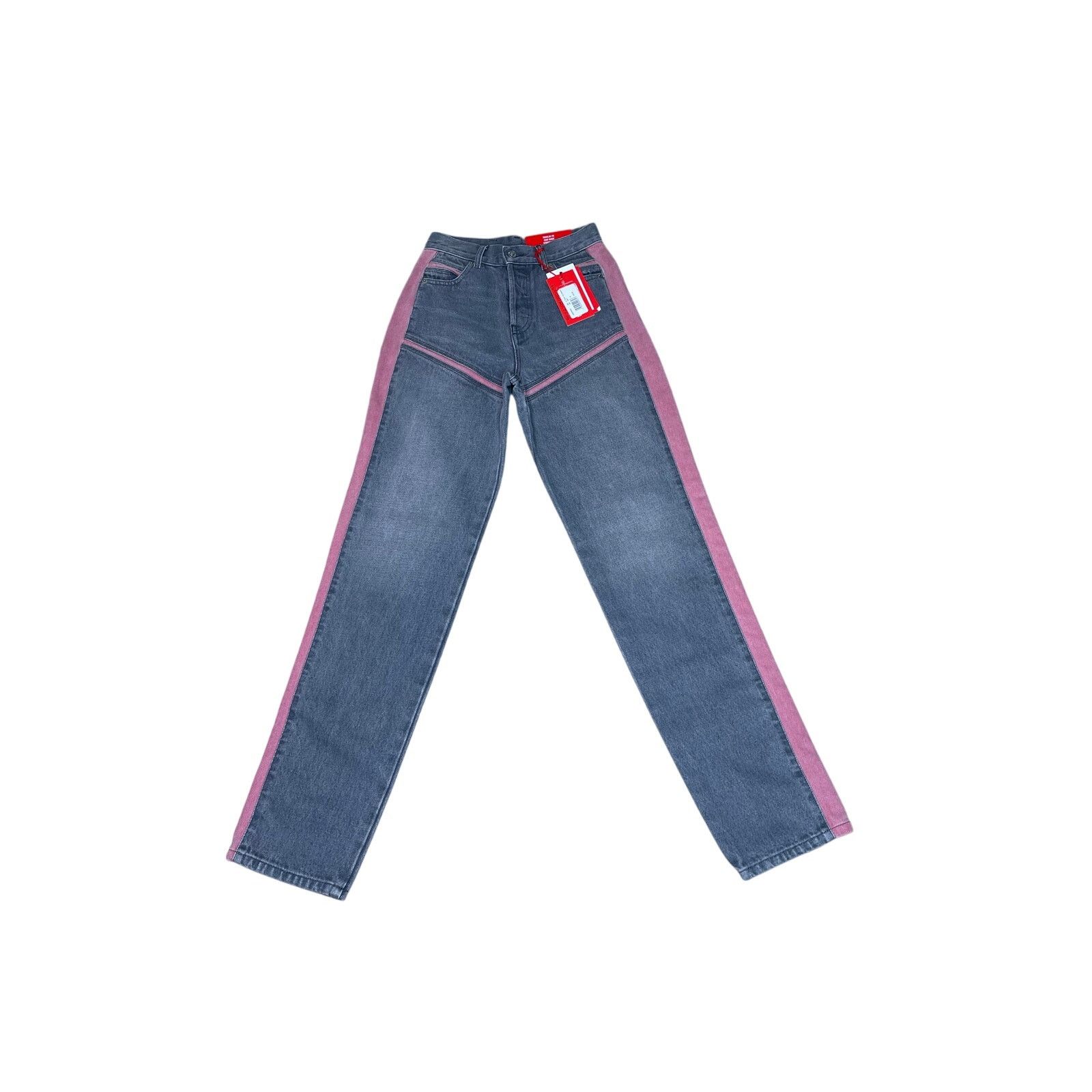 Diesel Diesel D-Pilut Two-Tone Jeans Sz 24 NWT Straight Leg Denim Size 24" / US 00 / IT 34 - 1 Thumbnail