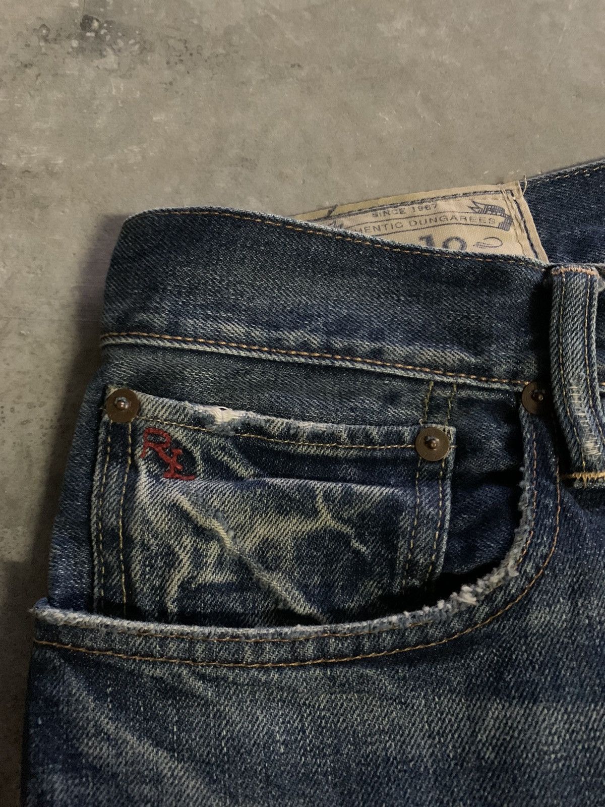 Polo Ralph Lauren × Vintage polo ralph lauren varick slim straight patchwork style jeans Size US 39 - 11 Thumbnail