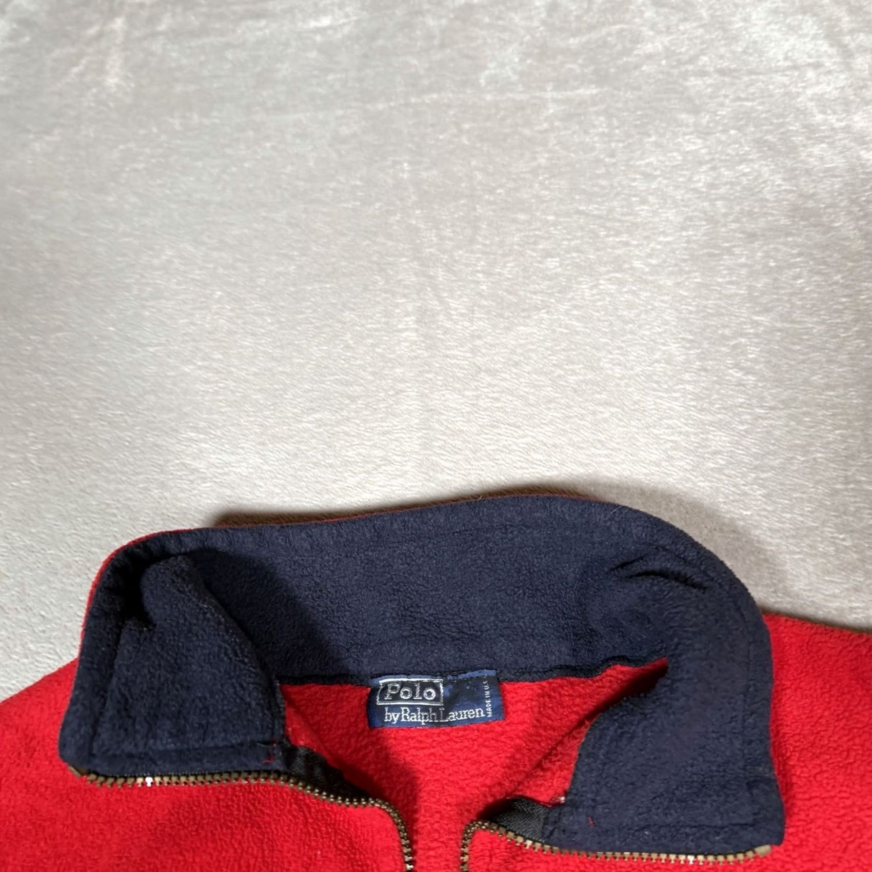 Polo Ralph Lauren VINTAGE Polo Ralph Lauren Jacket Men S Red Full Zip Fleece Bomber Outdoors Size US S / EU 44-46 / 1 - 5 Thumbnail