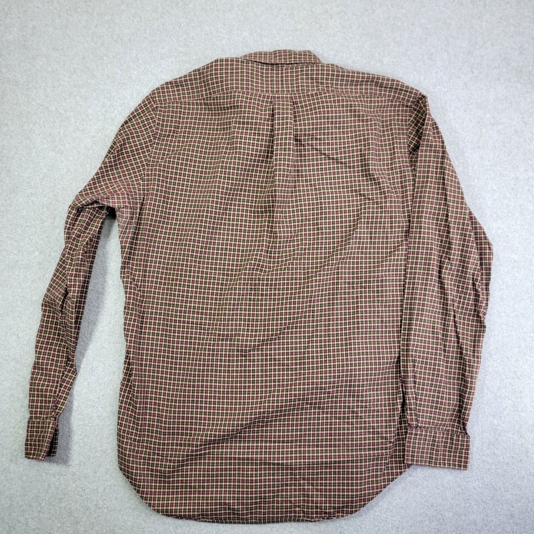 Ralph Lauren Ralph Lauren Men’s Medium Classic Fit Red Plaid Long Sleeve Button Down casual Shirt Size US M / EU 48-50 / 2 - 6 Thumbnail