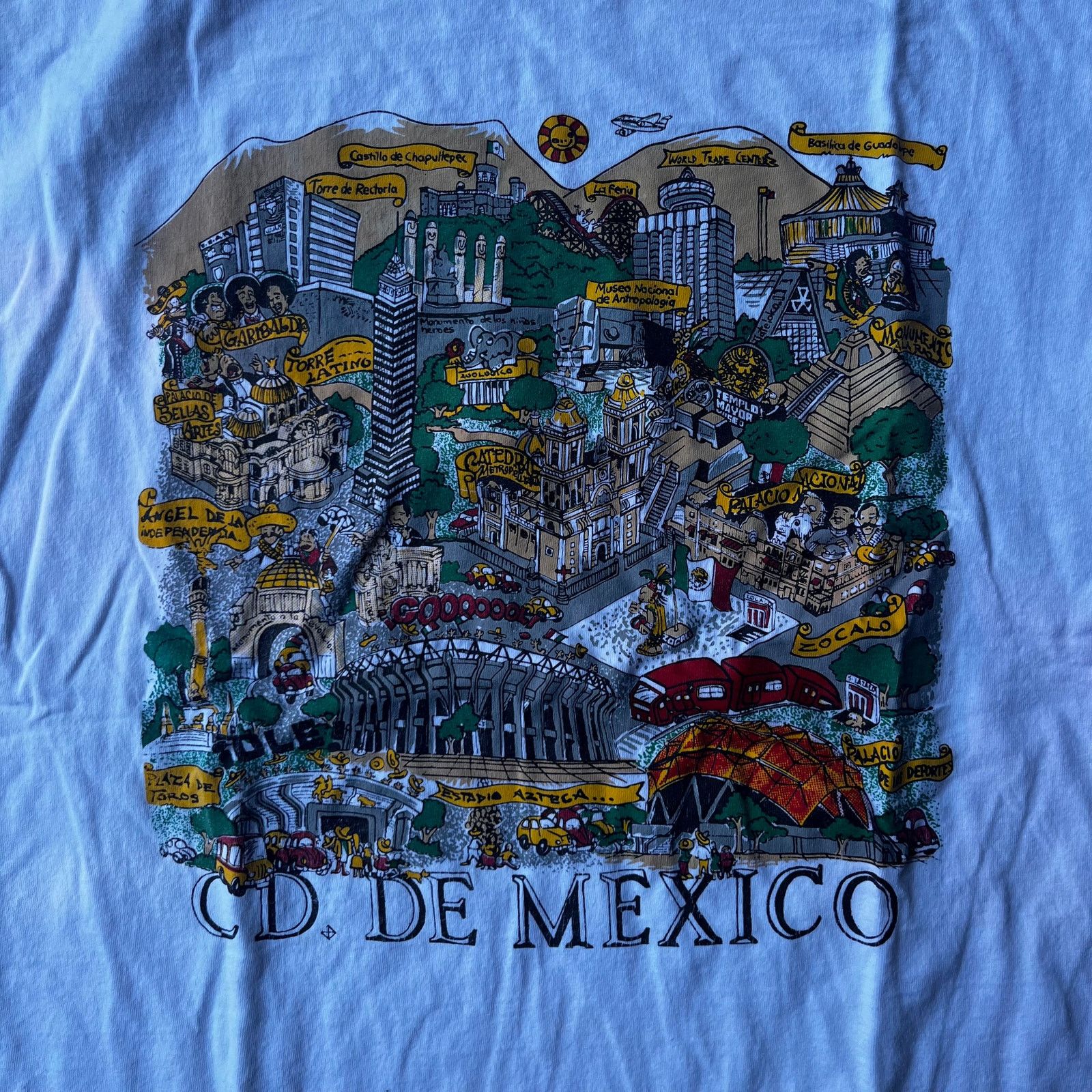 Vintage VINTAGE CD DE MEXICO NOVELTY SHIRT TOURISM ART LARGE 90S Size US L / EU 52-54 / 3 - 2 Thumbnail