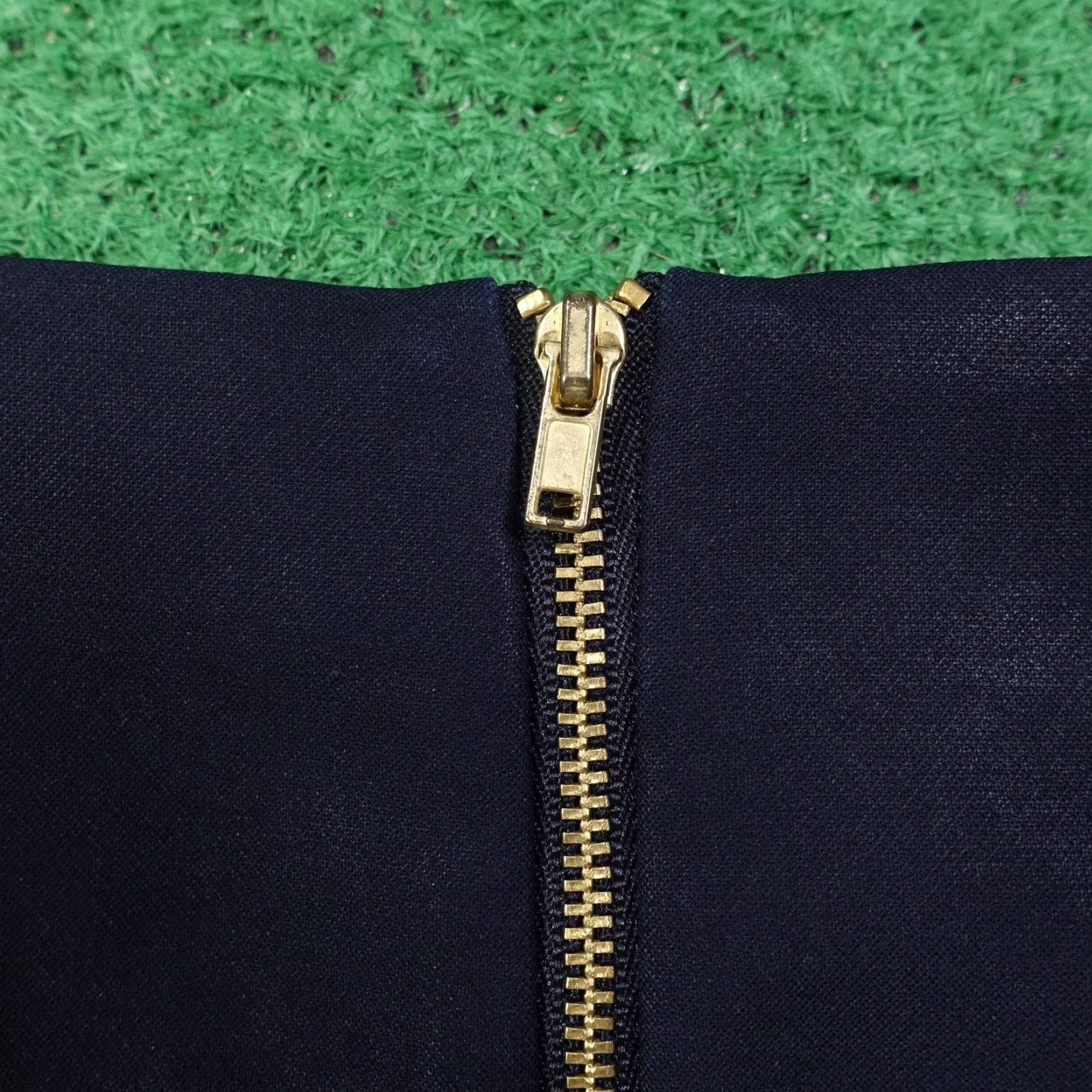 H&M H&M Skirt Womens 4 Blue White Striped Pencil Stretch Zip Back Modern Career Size 27" / US 4 / IT 40 - 5 Thumbnail