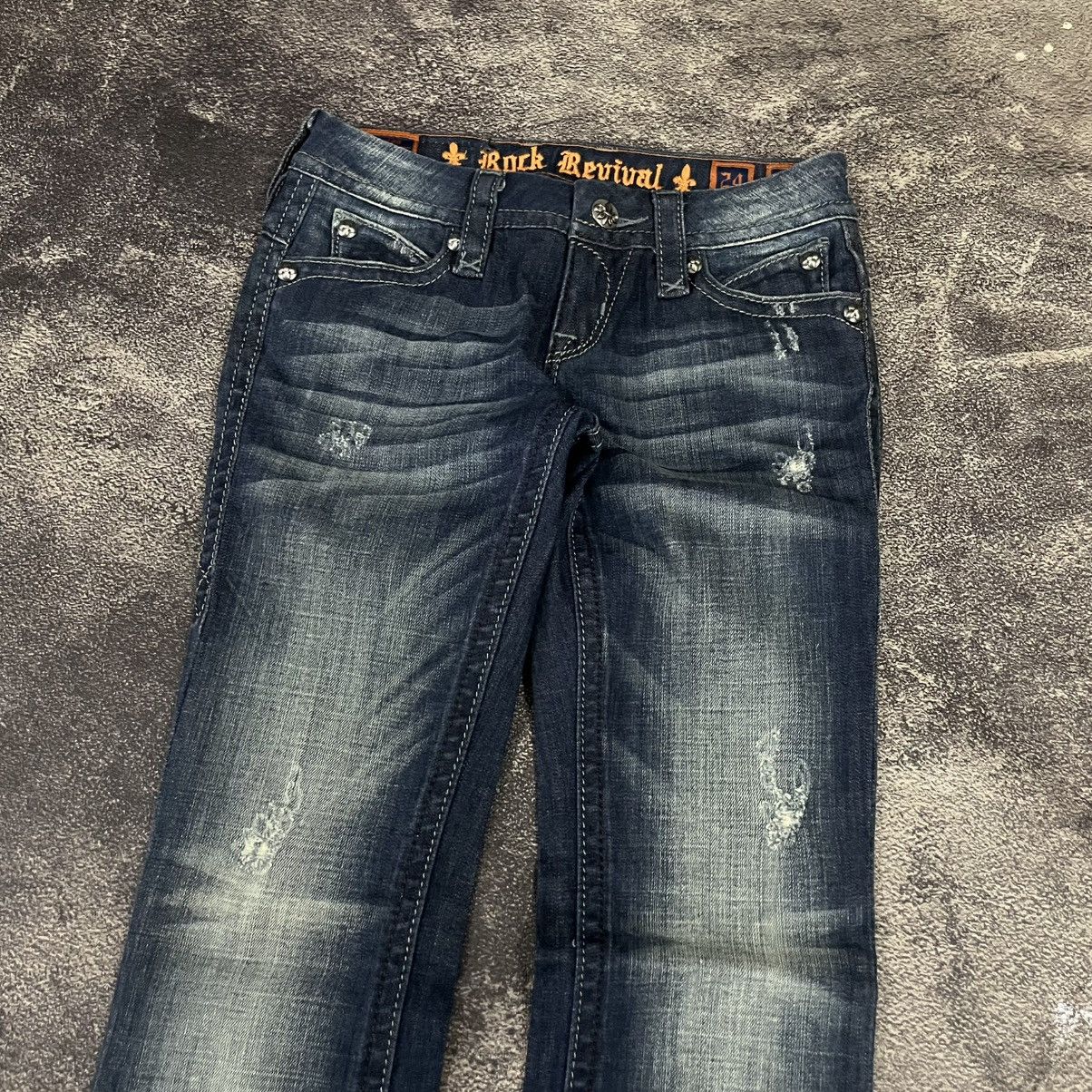 If Six Was Nine × Le Grande Bleu (L.G.B.) × Rock Revival Rock revival jeans pants Size 29" - 6 Thumbnail