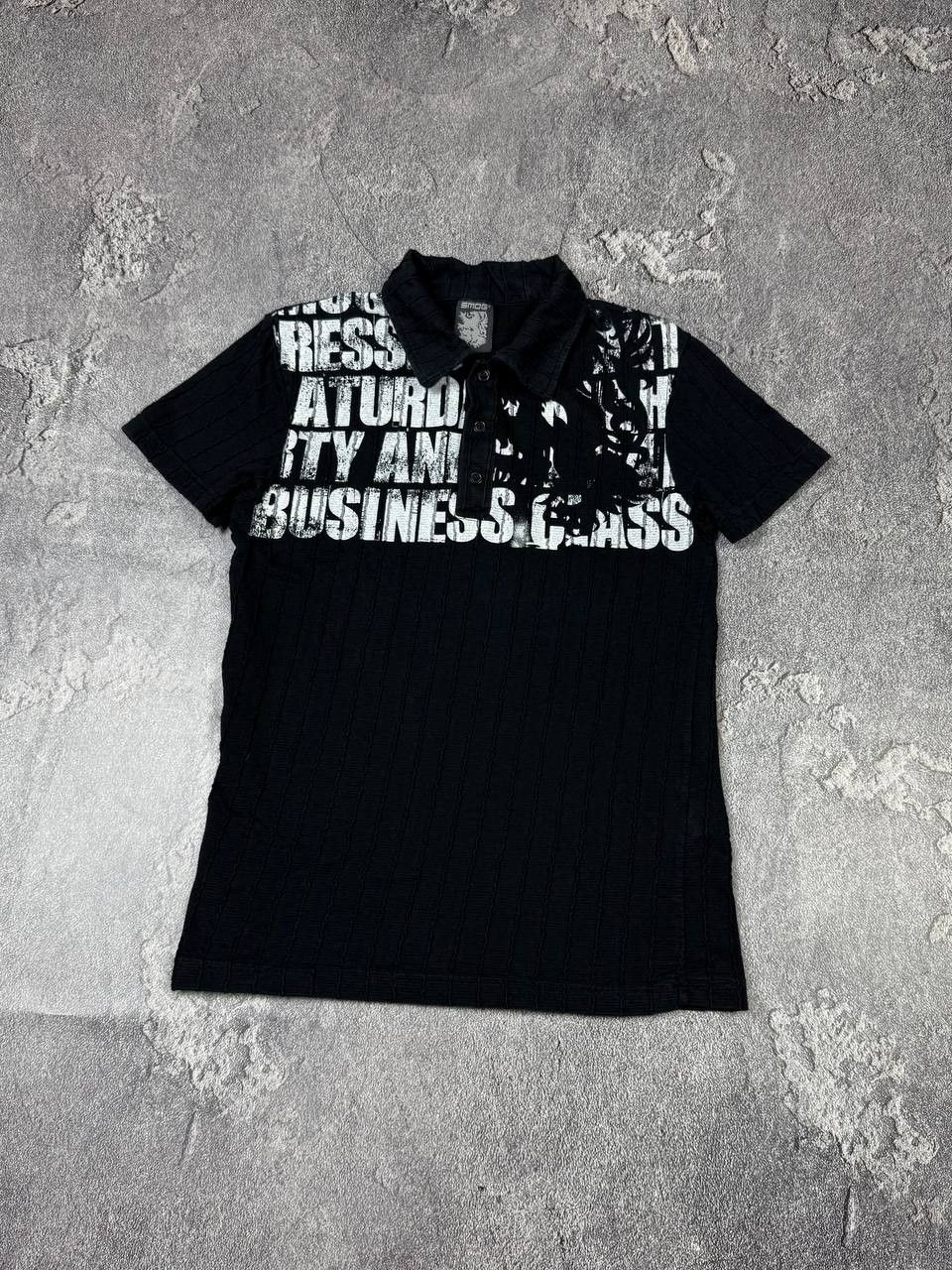 If Six Was Nine Y2K Gothic Graphic Print Alt Polo 2000s Size US S / EU 44-46 / 1 - 2 Thumbnail