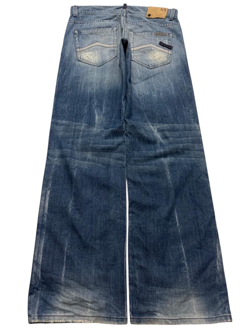 If Six Was Nine VINTAGE ARMANI EXCHANGE DESTROY SPLASHING FADED DENIM GRUNGE Size US 31 - 2 Thumbnail