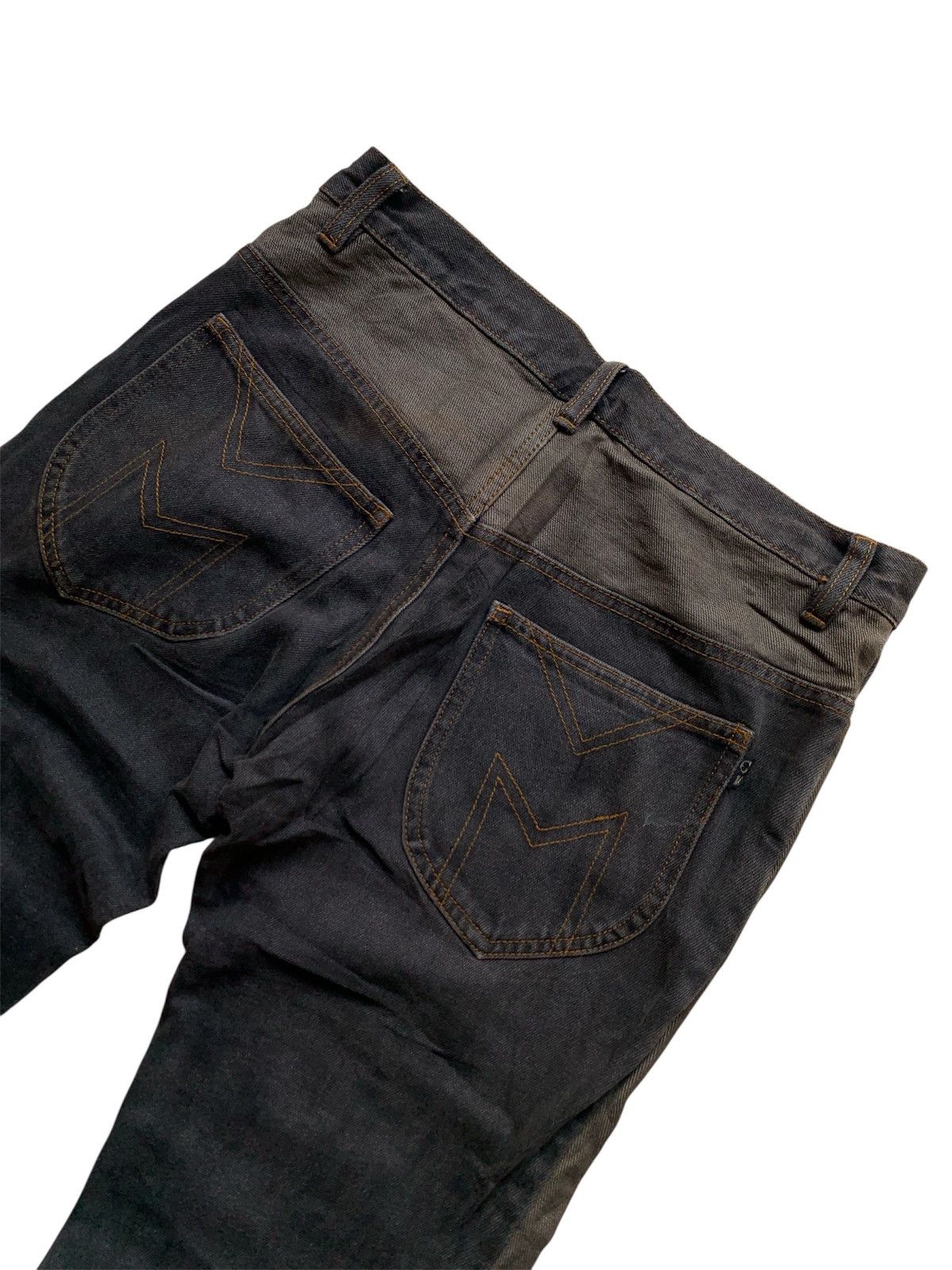 If Six Was Nine Vintage morgan de toi homme stripe stitched flare denim pant Size US 30 / EU 46 - 6 Thumbnail