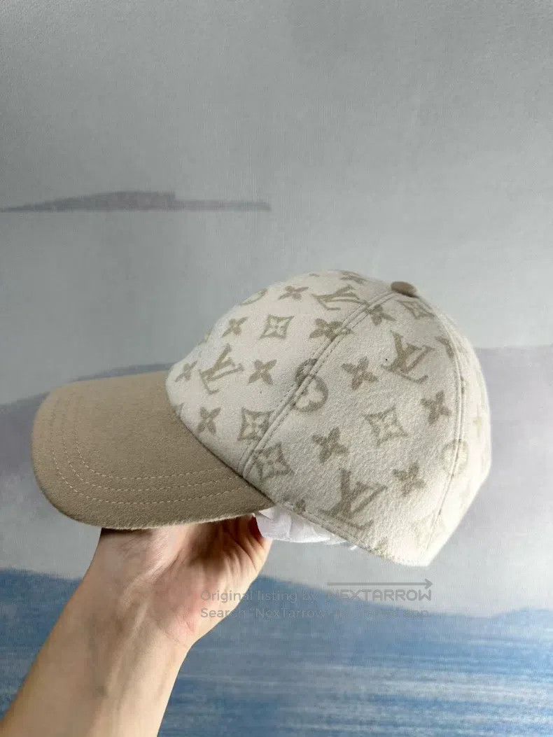 Louis Vuitton Louis Vuitton Khaki full print wool baseball cap Size ONE SIZE - 2 Thumbnail