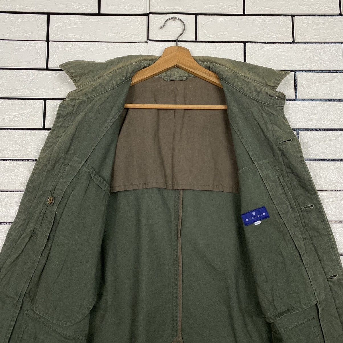 Vintage 📌Vintage Duck Canvas Detroit Chore Jacket Blanket Macchio Size US L / EU 52-54 / 3 - 15 Thumbnail