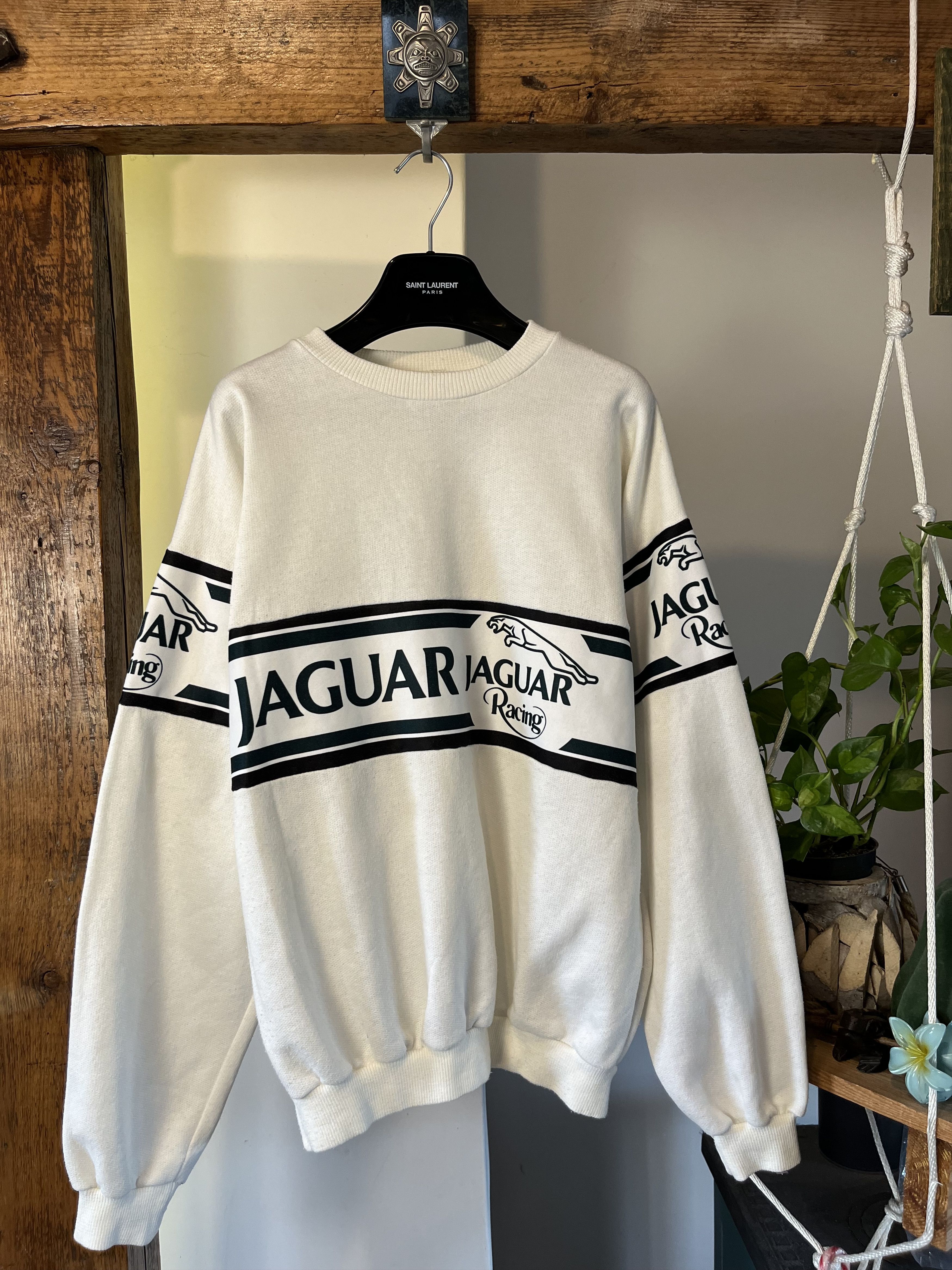 Vintage 90s Jaguar Racing Crewneck Sweatshirt Size US XL / EU 56 / 4 - 1 Thumbnail