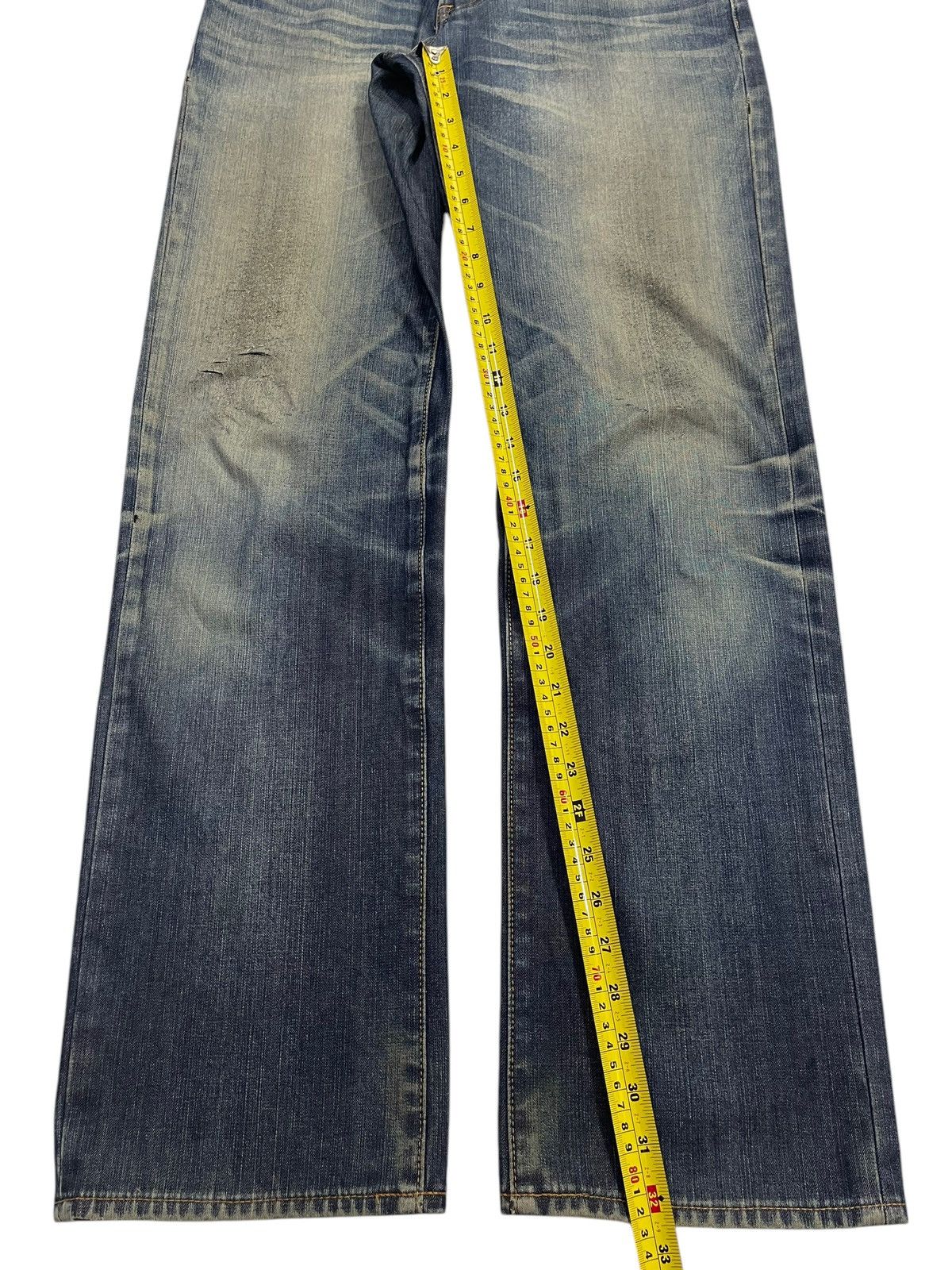 Uniqlo Vintage Japanese Uniqlo Mud Faded Wash Style Loose Jeans Size US 32 / EU 48 - 13 Thumbnail