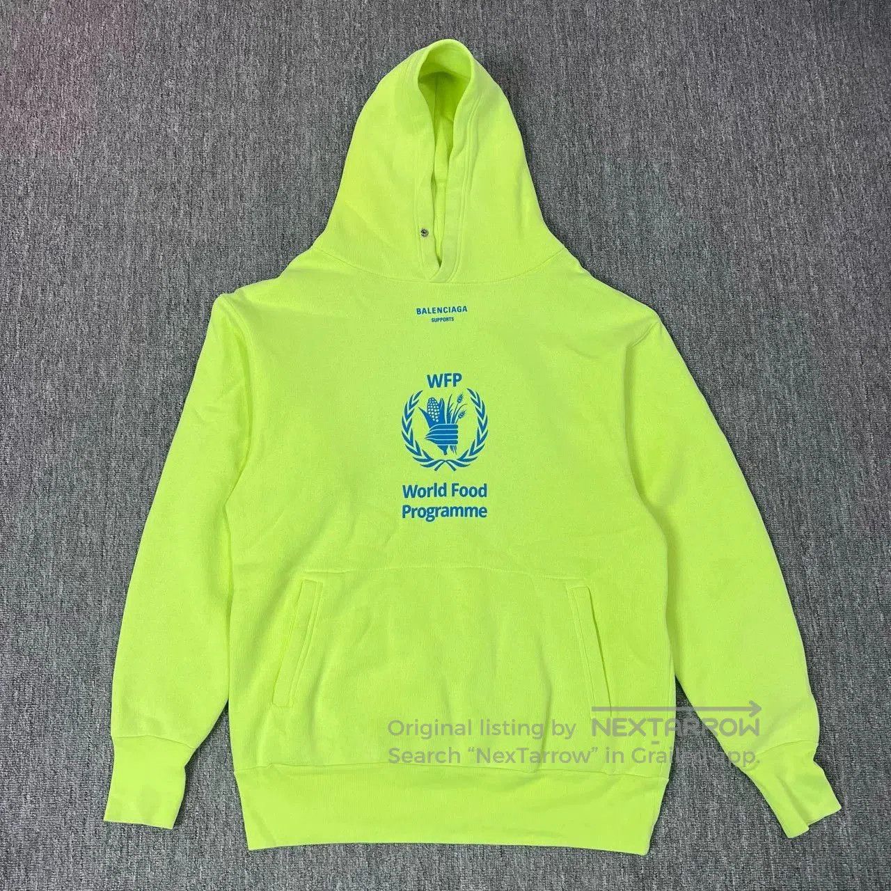Balenciaga Balenciaga Fluorescent Green WFP Hoodie Sweatshirt. Size US XS / EU 42 / 0 - 1 Thumbnail