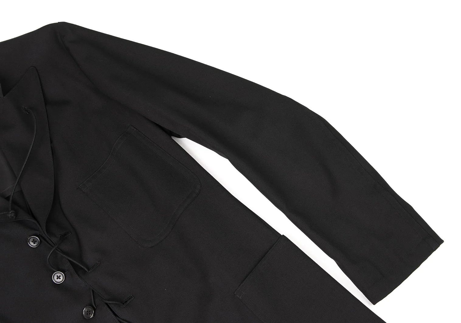 Yohji Yamamoto Yohji Yamamoto Wool Gabardine Jacket Black Size 3 Size US L / EU 52-54 / 3 - 7 Thumbnail