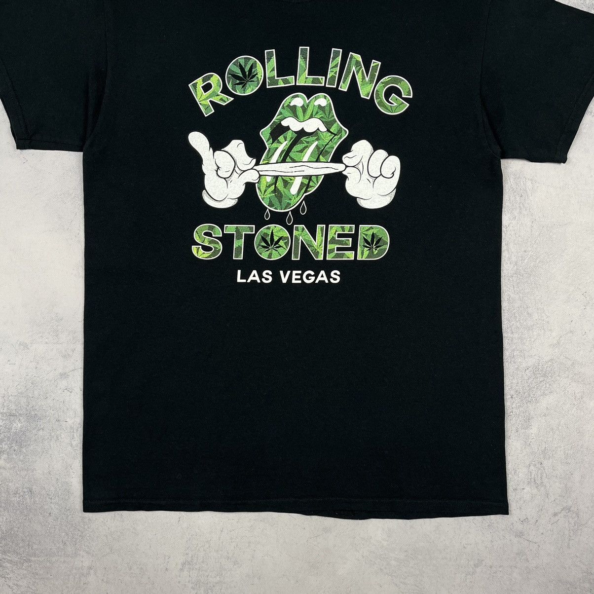 Band Tees Vintage Rolling Stoned parody weed blunt humor tee 90’s Size US L / EU 52-54 / 3 - 5 Thumbnail
