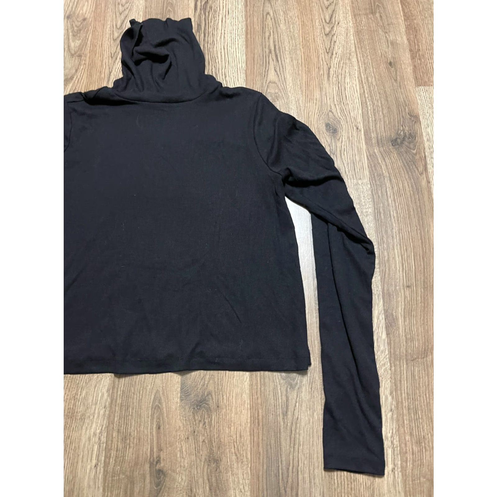 Old Navy Old Navy Shirt Womens Medium Black Turtleneck Long Sleeve Ultimate Casual Fall Spring Summer Vintage No Size M / US 6-8 / IT 42-44 - 4 Thumbnail