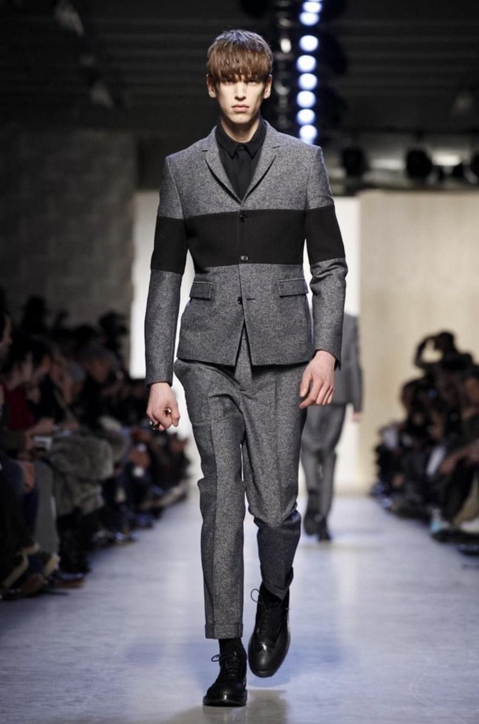 Kris Van Assche Kris van assche aw2013 runway blazer gray and black Size US M / EU 48-50 / 2 - 2 Thumbnail