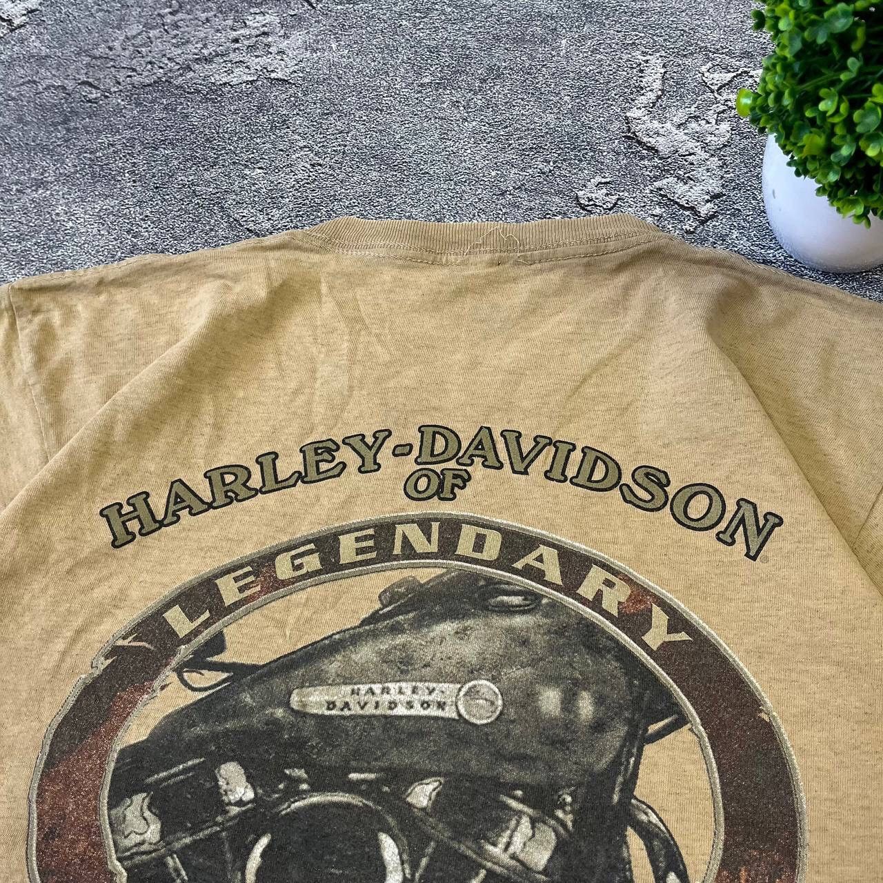 Harley Davidson Vintage 2000s Harley Dadidson Big Logo Florida Mens T-Shirt Size US M / EU 48-50 / 2 - 16 Thumbnail