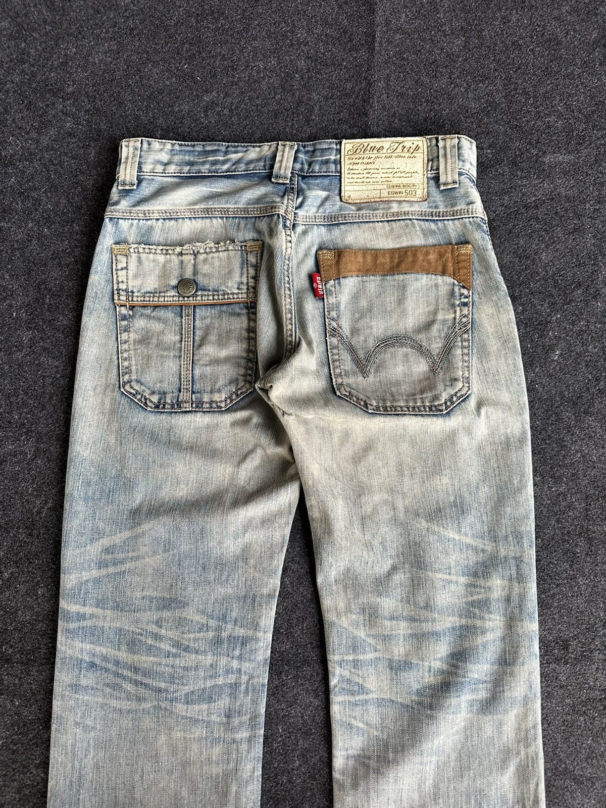 Edwin Vintage Edwin Blue Trip Nice Washed Made In Japan 32x32 D277 Size US 32 / EU 48 - 5 Thumbnail