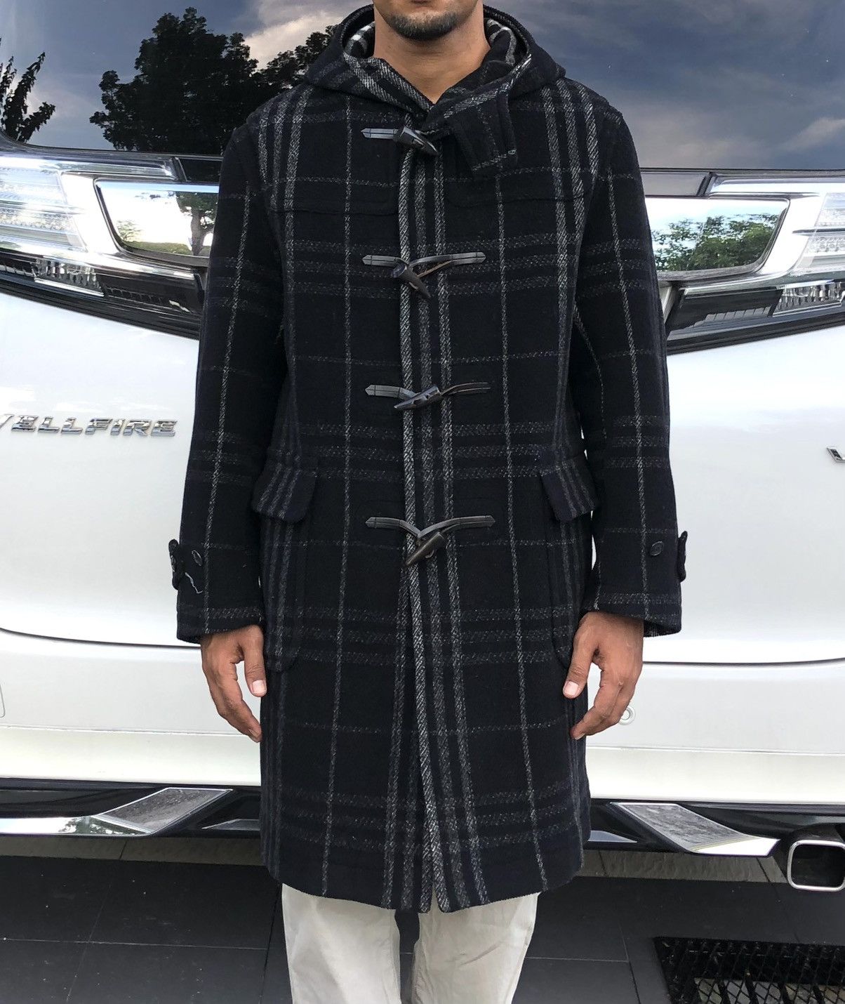 Burberry Authentic Burberry London Novacheck Wool Duffle Coat Jacket Size US M / EU 48-50 / 2 - 1 Thumbnail