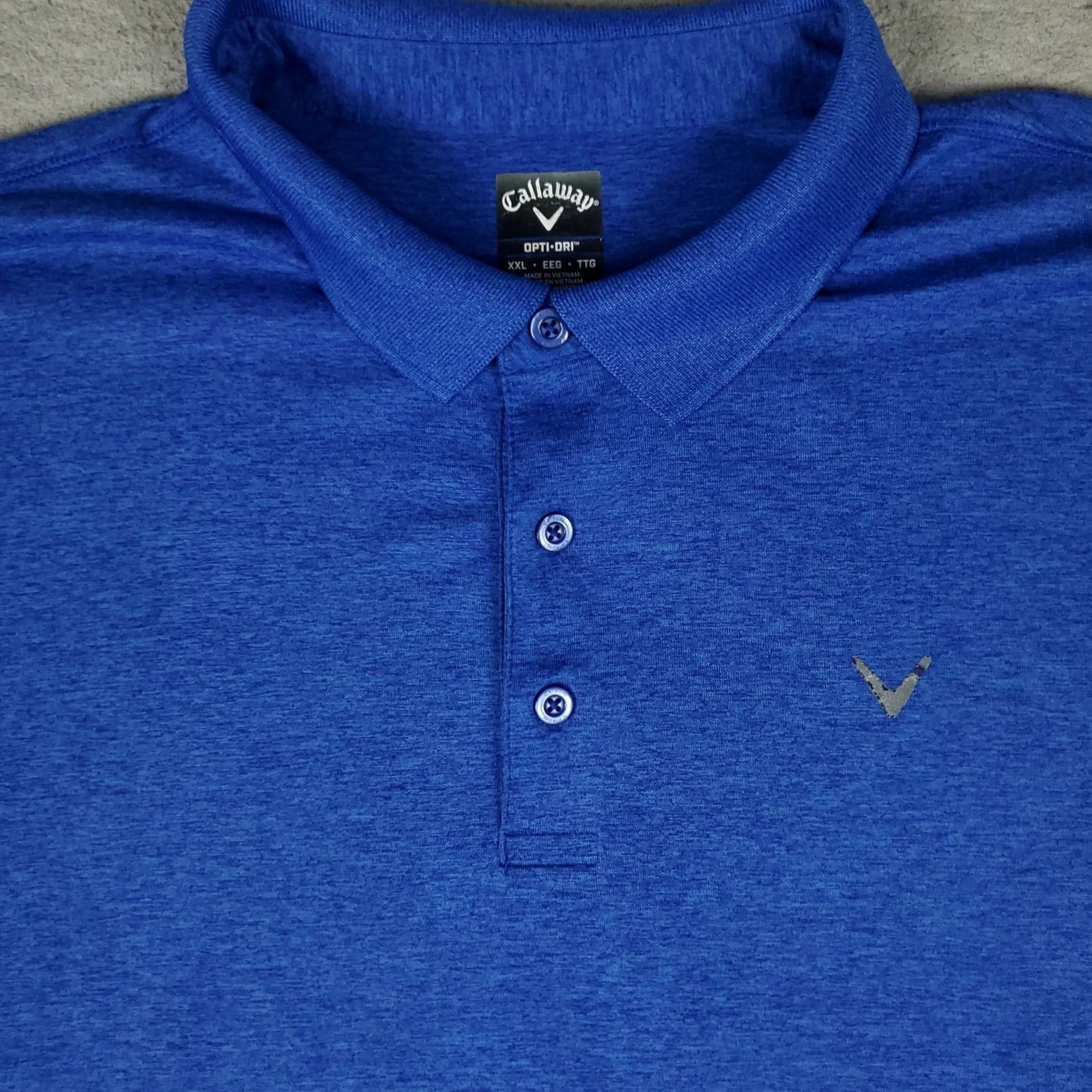 Callaway Callaway Polo Shirt Mens 2XL Blue Gray Short Sleeve Polo Golf Opti Dri Fit Casual Shirt Size US XXL / EU 58 / 5 - 2 Thumbnail