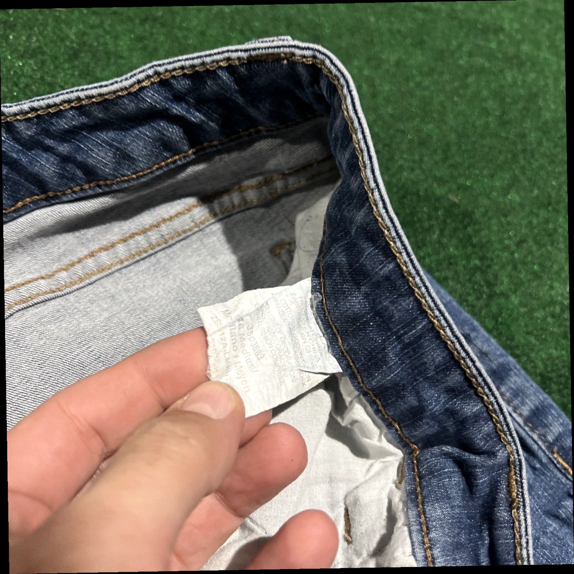 Lee Lee Jeans Womens 16 Blue Denim Slender Secret Lower on the Waist Mid Rise 33x30 Size 38" / US 16 / IT 52 - 4 Thumbnail
