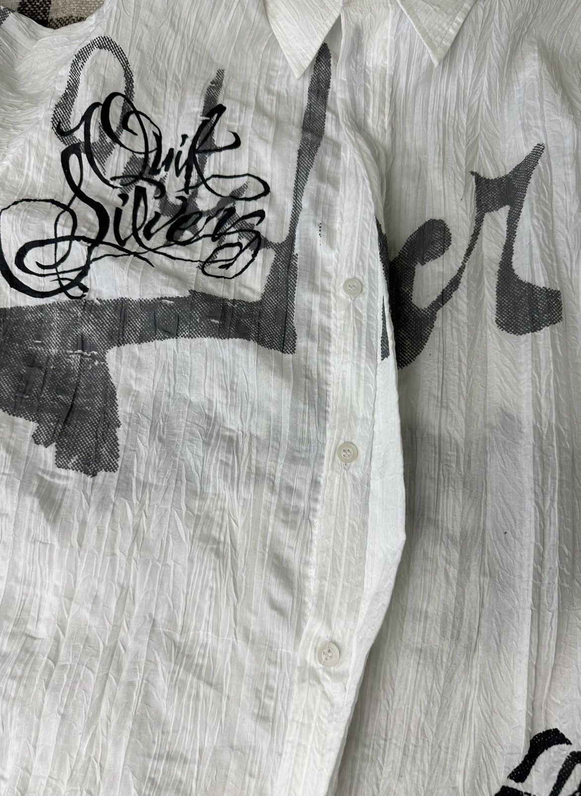 Quiksilver Vintage Unique Quiksilver Surf «CRINKLE» Shirt Size XL-XXL Size US XL / EU 56 / 4 - 5 Thumbnail