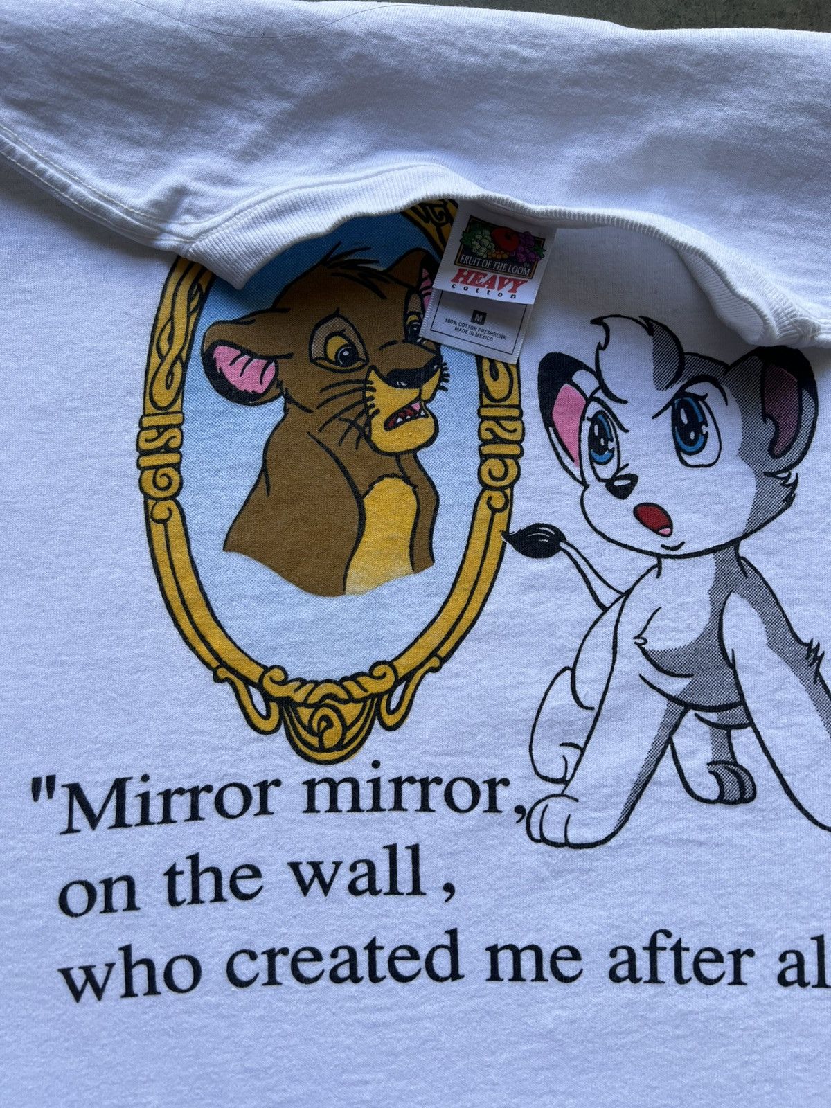 Cartoon Network VTG ‘90s Kimba The Lying King Humor Parody Anime Tee Shirt Size US M / EU 48-50 / 2 - 4 Thumbnail