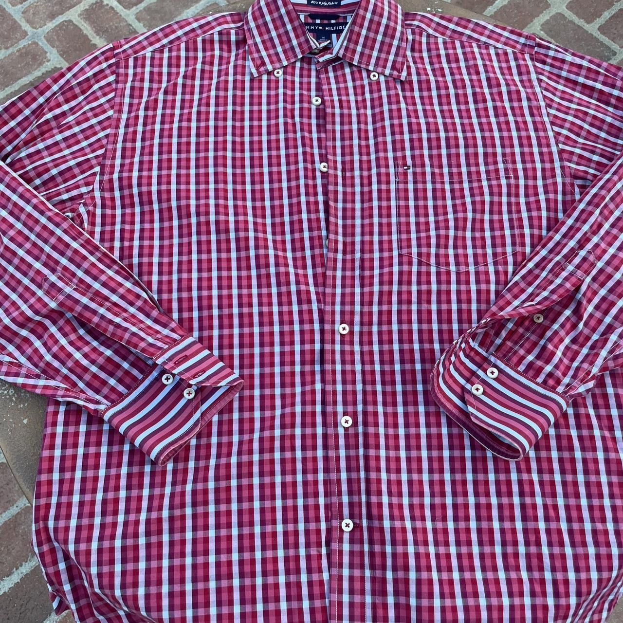 Tommy Hilfiger Tommy Hilfiger 80s style Red plaid button down shirt sz M Size US M / EU 48-50 / 2 - 4 Thumbnail