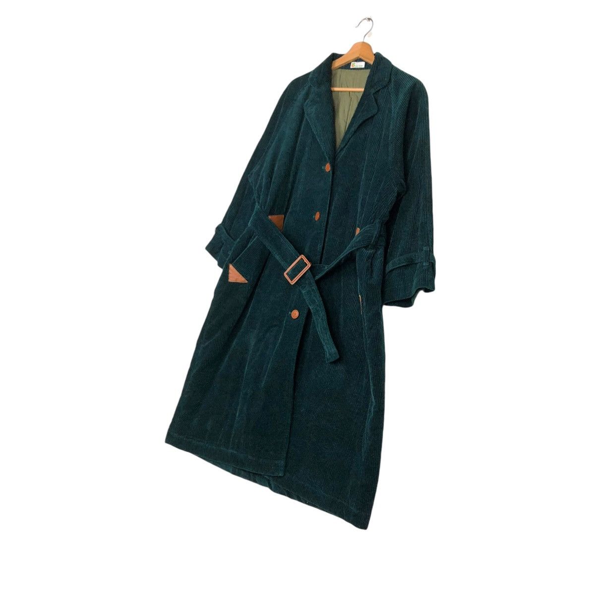 Issey Miyake 🔥VINTAGE 80’s LONG JACKET CORDUROY ISSEY SPORT LEATHER PARTS Size US M / EU 48-50 / 2 - 4 Thumbnail