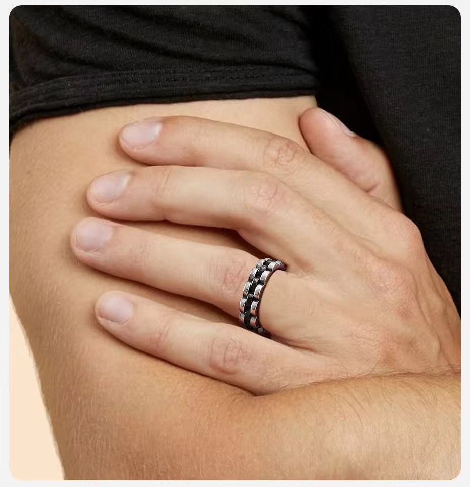 Other Masculine Watch Band Shaped Ring Size ONE SIZE - 3 Thumbnail