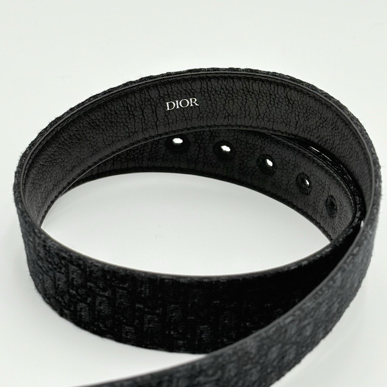 Dior Dior Micro Oblique Jacquard Belt ' Black ' | SUPER CLEAN! Size 40 - 5 Thumbnail