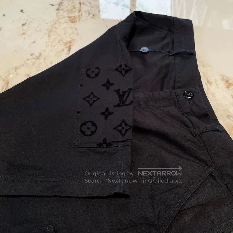 Louis Vuitton Louis Vuitton 2024 Flocked Black Shorts. Size US 35 - 3 Thumbnail