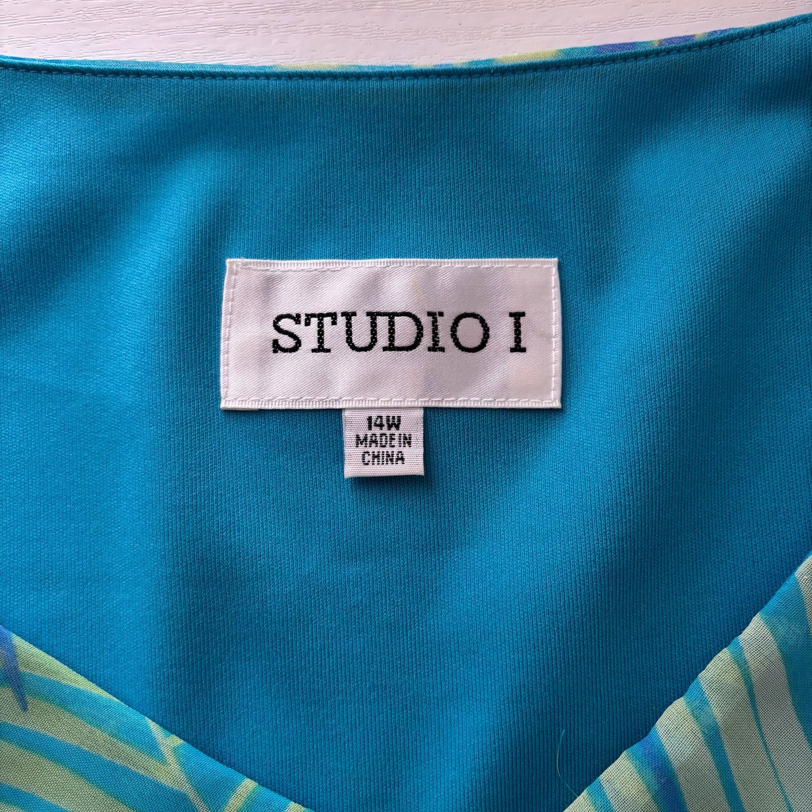Other Studio 1 Floral Maxi Skirt Set 14W Blue Yellow Tropical 2pc Size 36" / US 14 / IT 50 - 6 Thumbnail