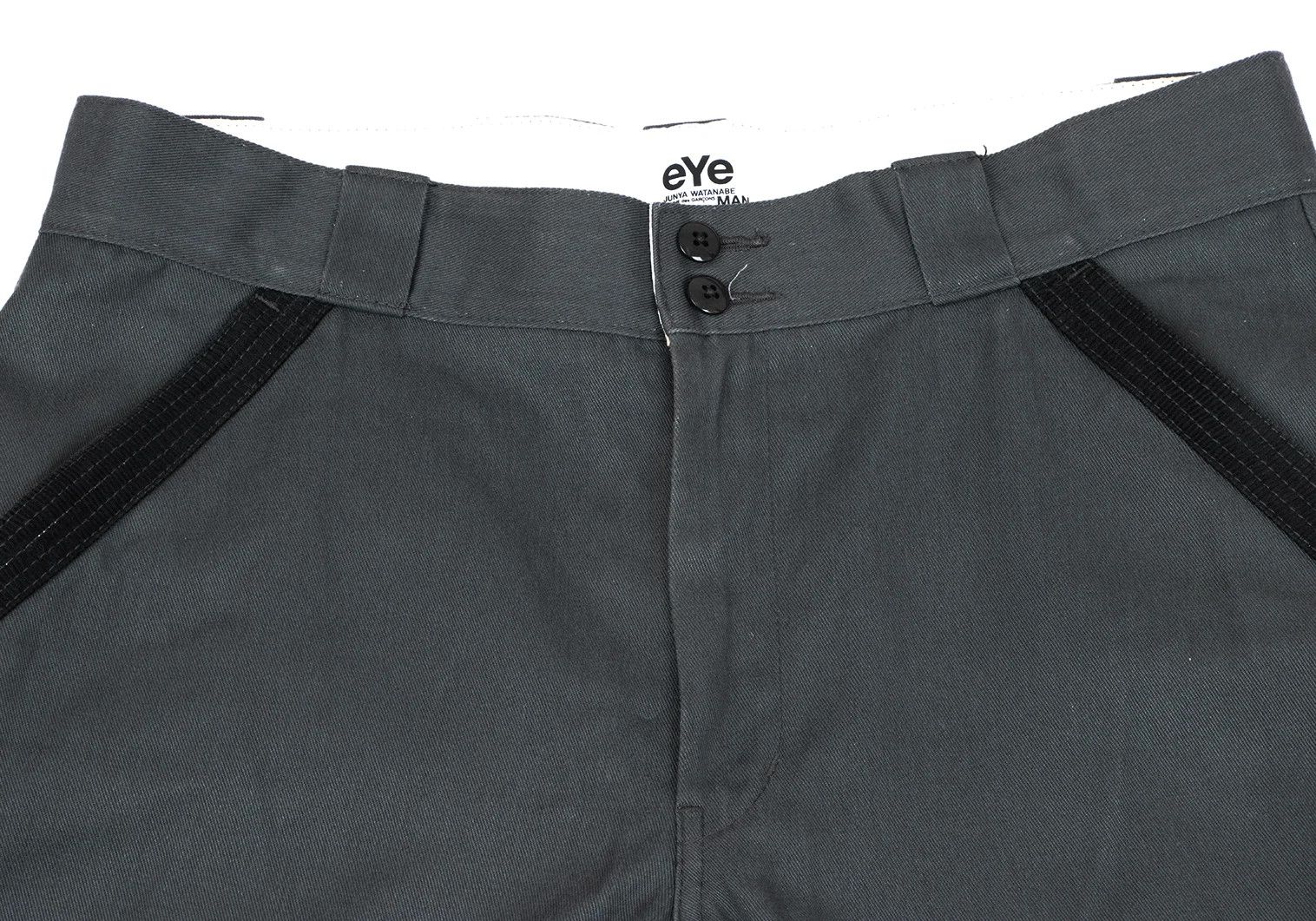Junya Watanabe Leather Patch Cropped Tapered Pants in Charcoal M Size US 38 / EU 54 - 3 Thumbnail