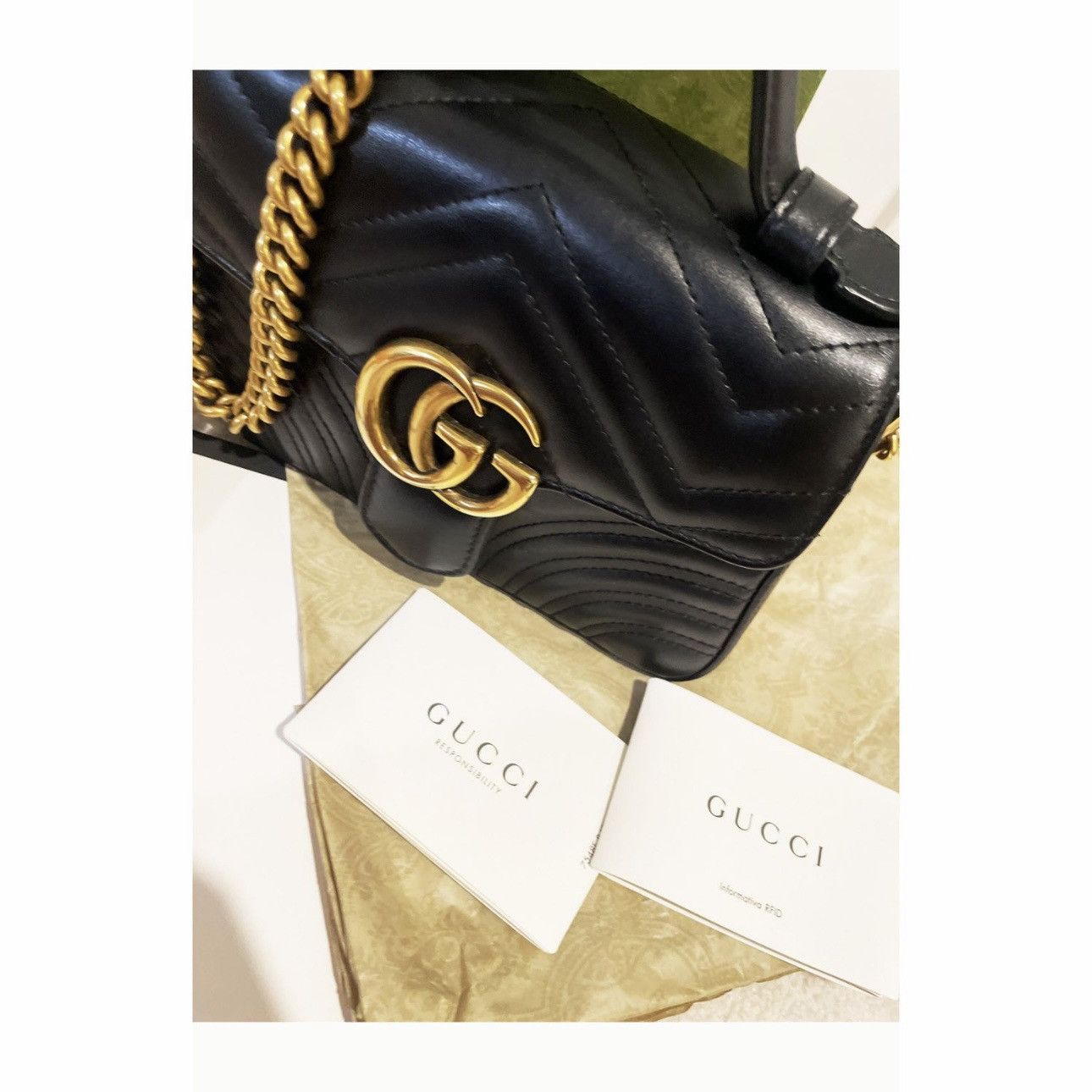 Gucci GG Marmont mini top handle bag Size ONE SIZE - 4 Thumbnail